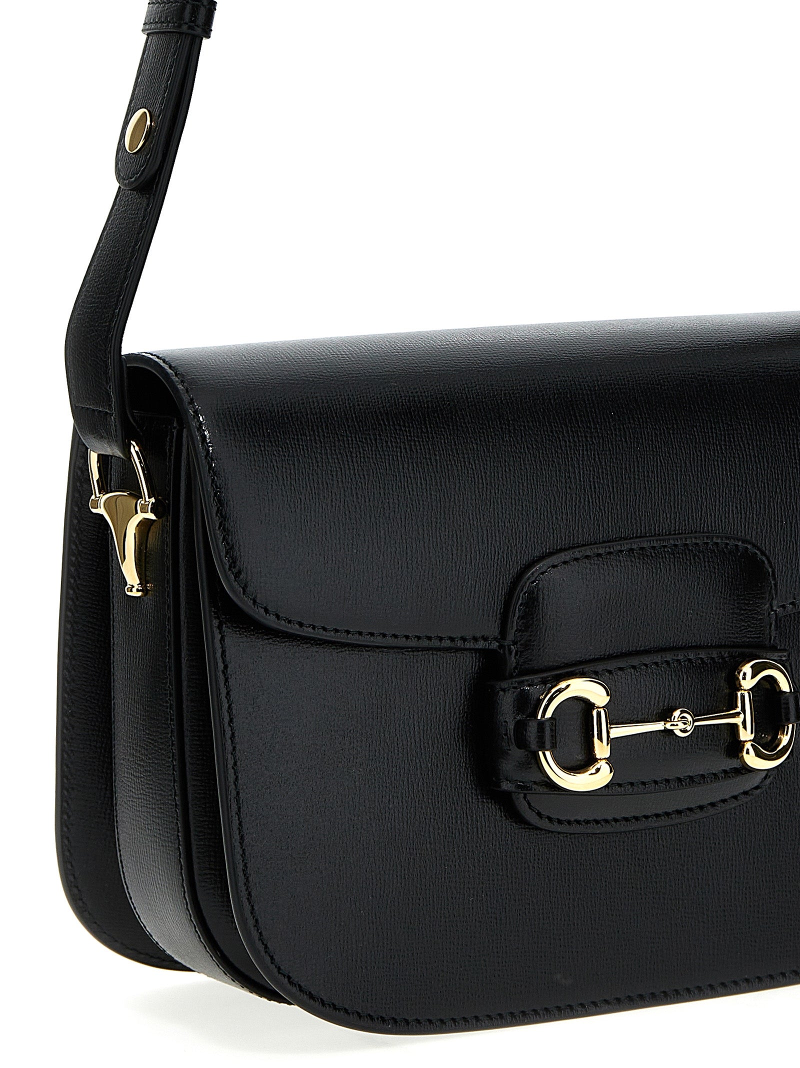 Gucci Horsebit 1955 Black Leather Shoulder Bag - Timeless Luxury