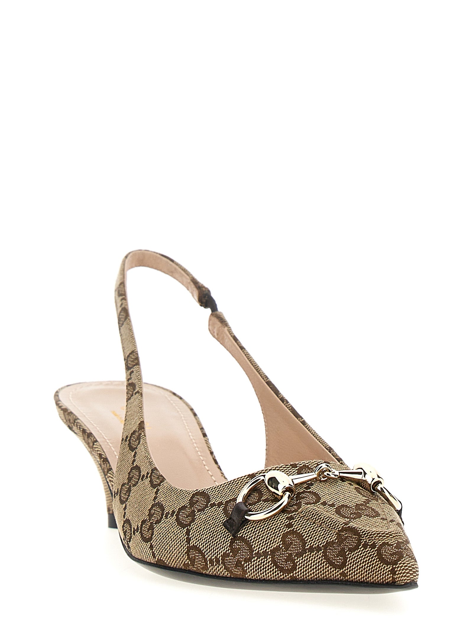 Gucci Beige Mid Heel Pumps - Exquisite Italian Craftsmanship