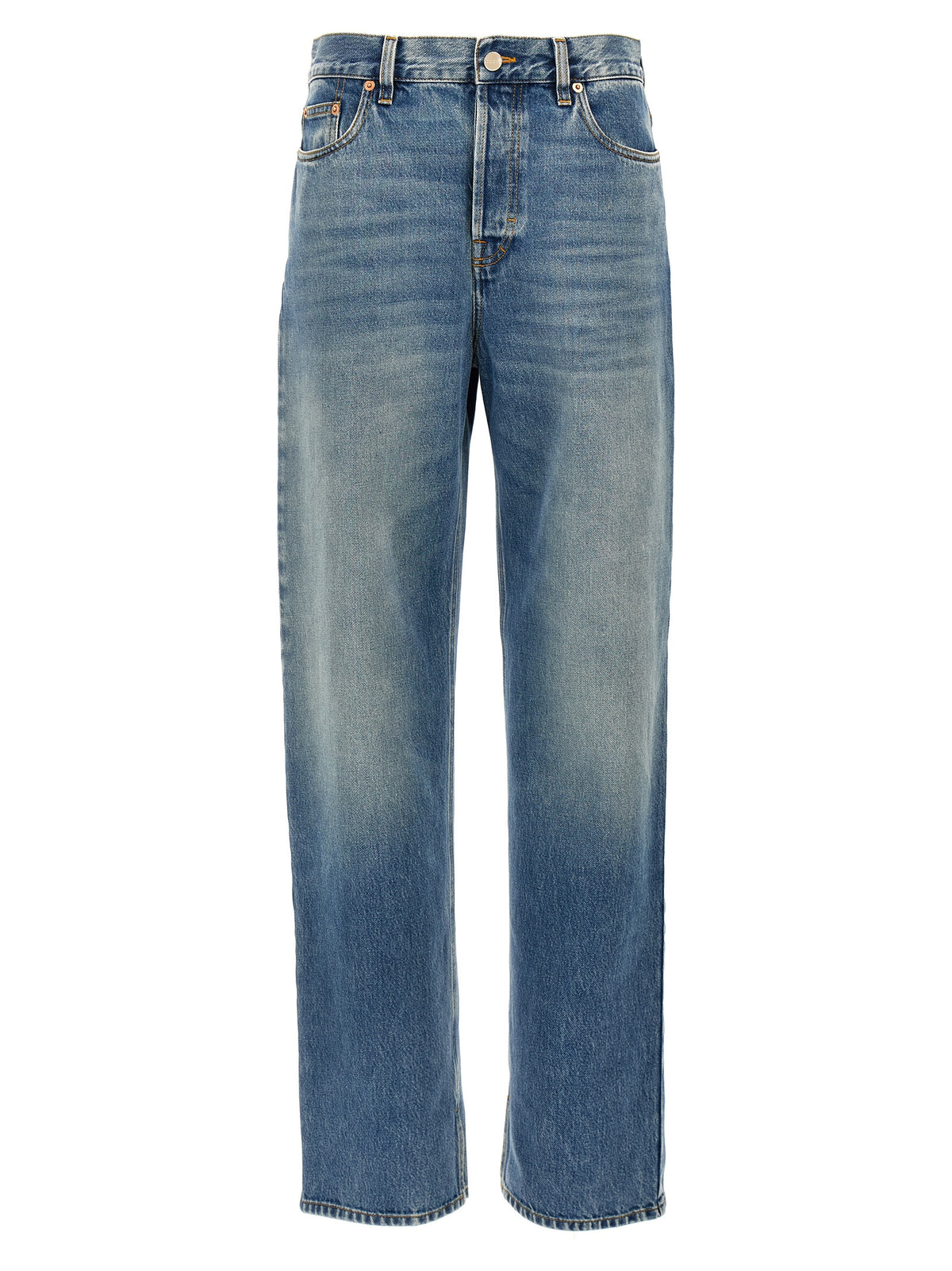 Gucci Blue Cotton Boyfriend Jeans - Effortless Luxe Style