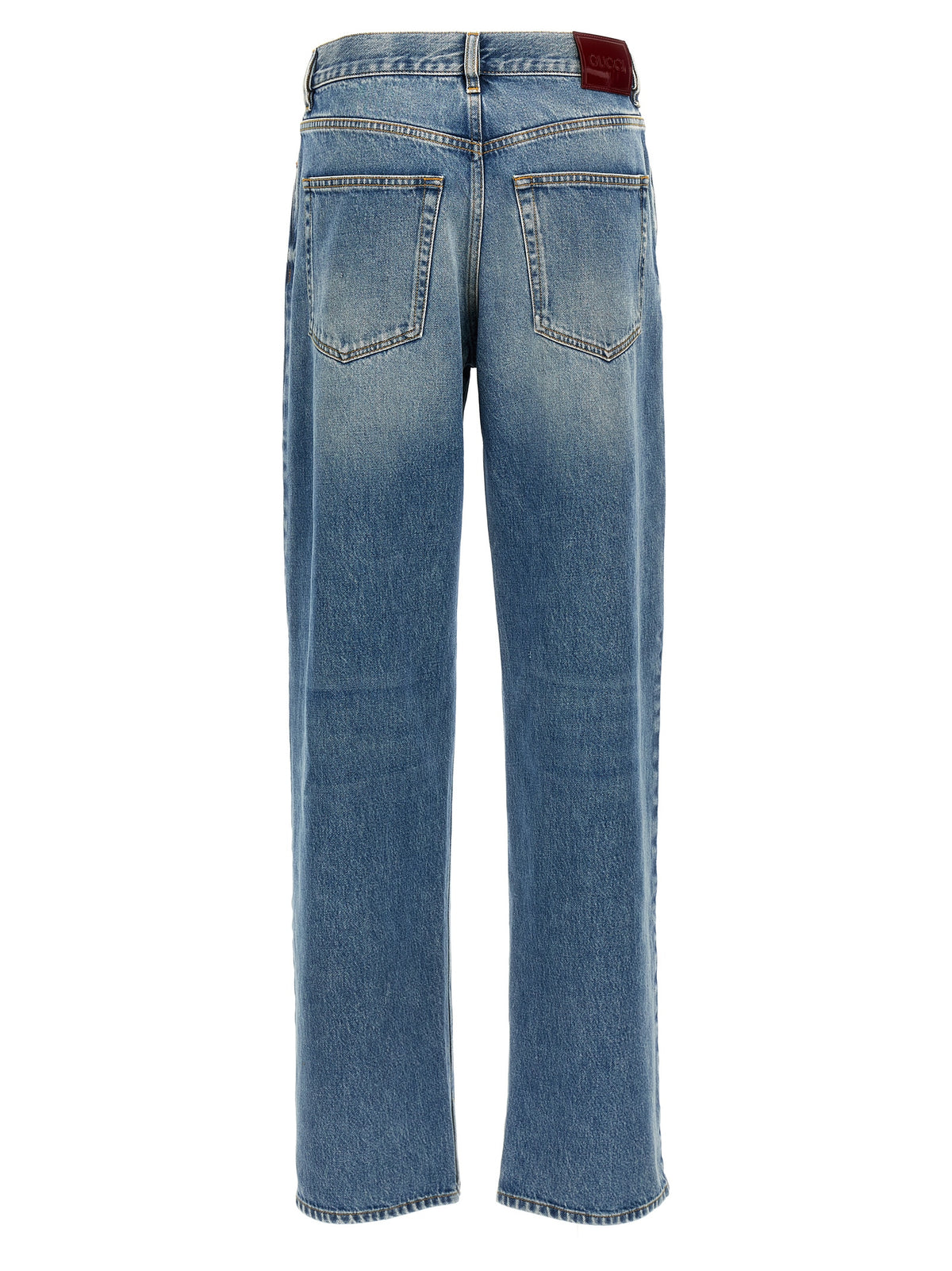 Gucci Blue Cotton Boyfriend Jeans - Effortless Luxe Style