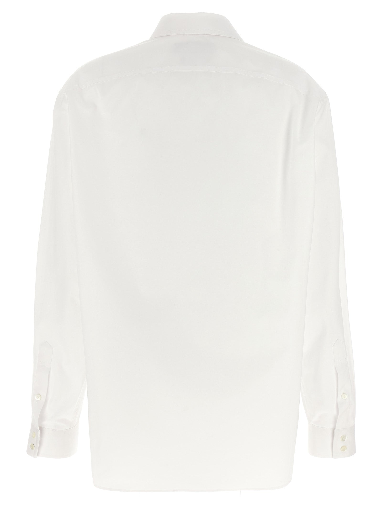 Gucci White Cotton Blouse