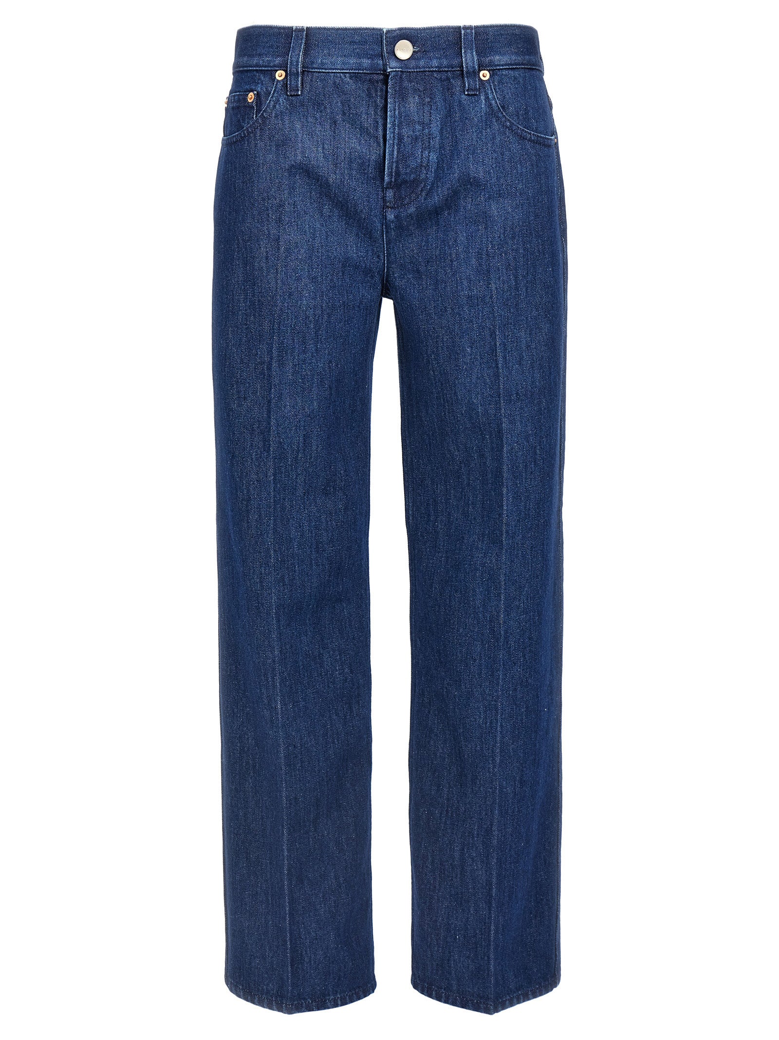 Gucci Blue Cotton Straight-Leg Jeans - Timeless Luxury Denim