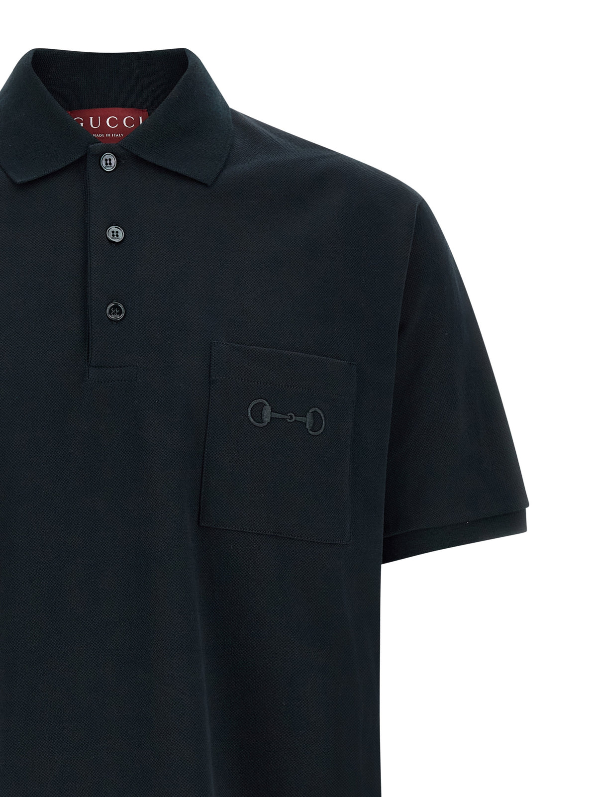 Experience the allure of the Gucci Blue Cotton Polo Shirt, a masterpiece of Italian craftsmanship in luxurious stretch cotton, perfect for elevating your sophisticated style.