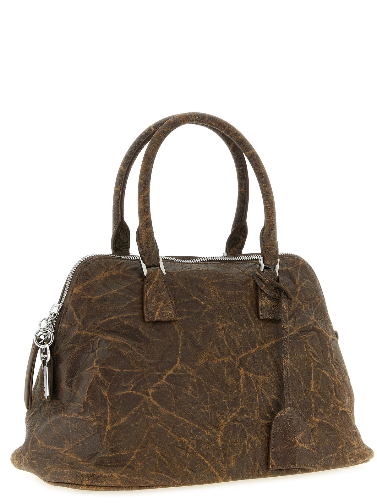 Indulge in the Maison Margiela Brown Goatskin Shoulder Bag, a testament to exquisite craftsmanship and timeless elegance, perfect for those who embody luxury and sophistication.