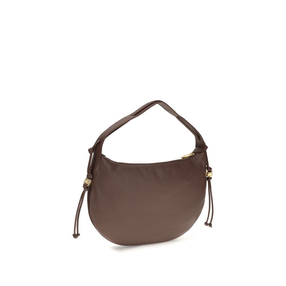 Coccinelle Brown Calf Leather Bos Taurus Shoulder Bag - Luxury