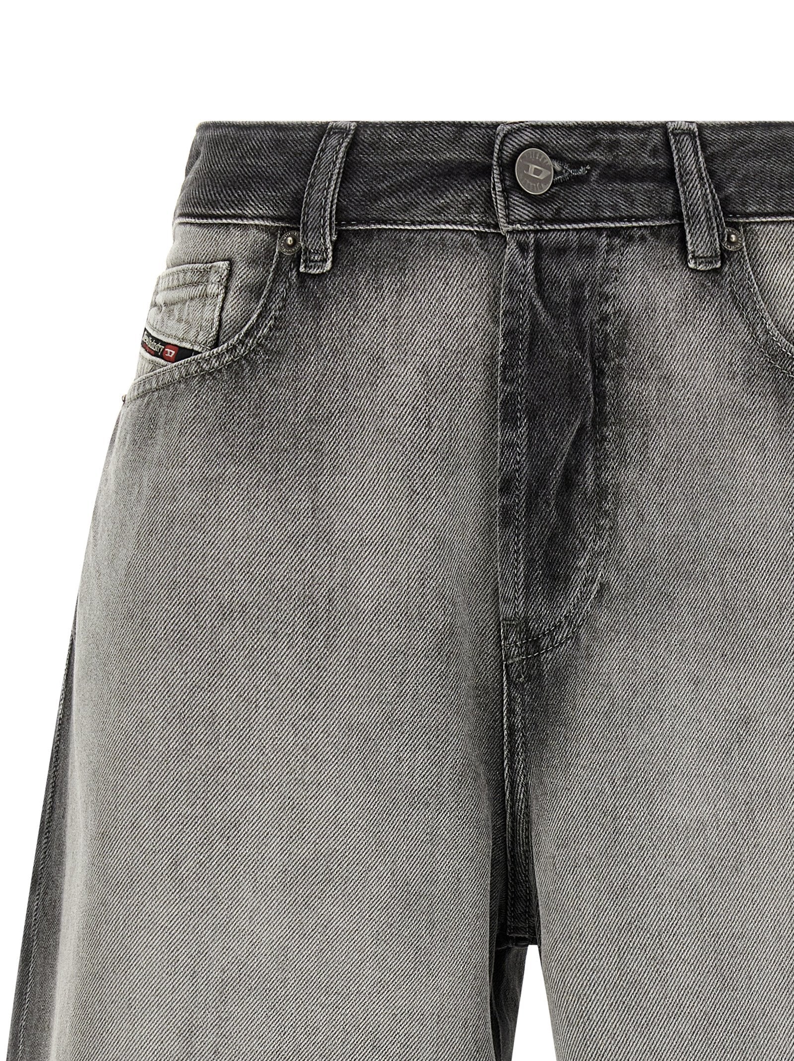Diesel Gray Cotton Bermuda Shorts - Luxury Fashion Statement