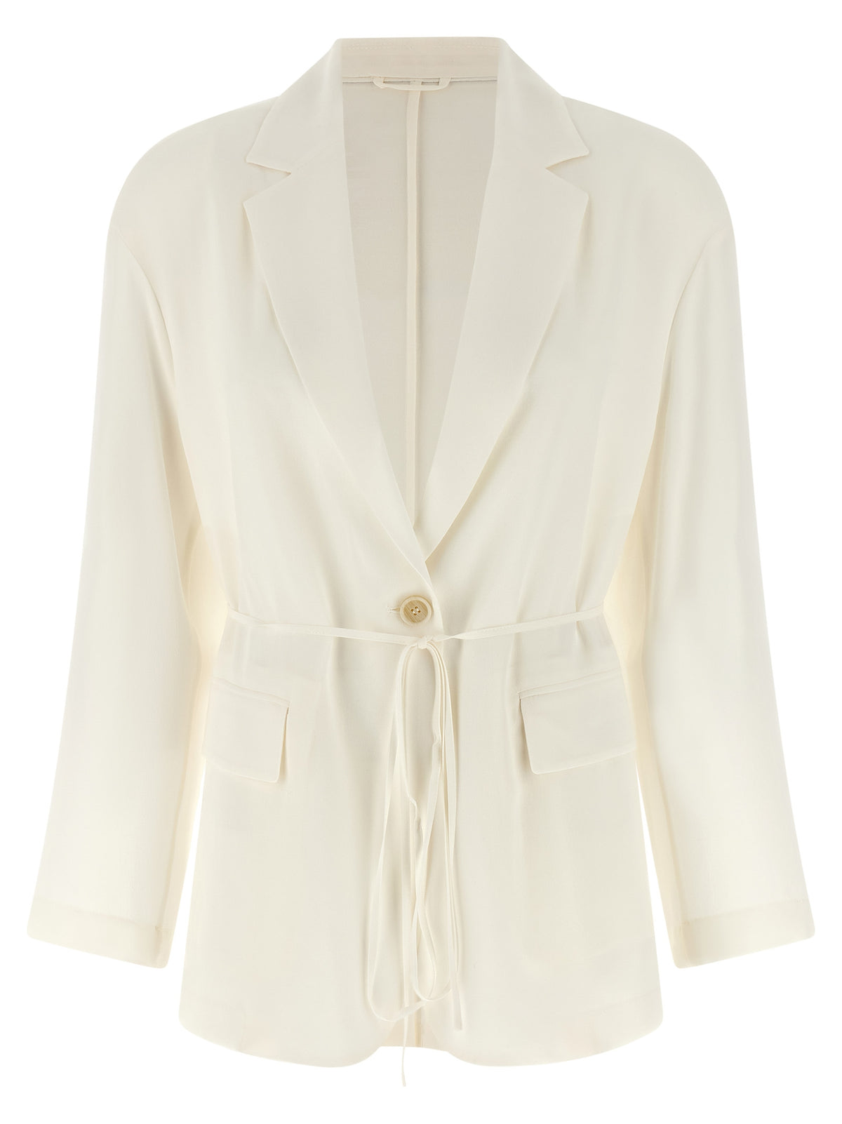 Brunello Cucinelli Beige Silk Blazer - Timeless Luxury Elegance