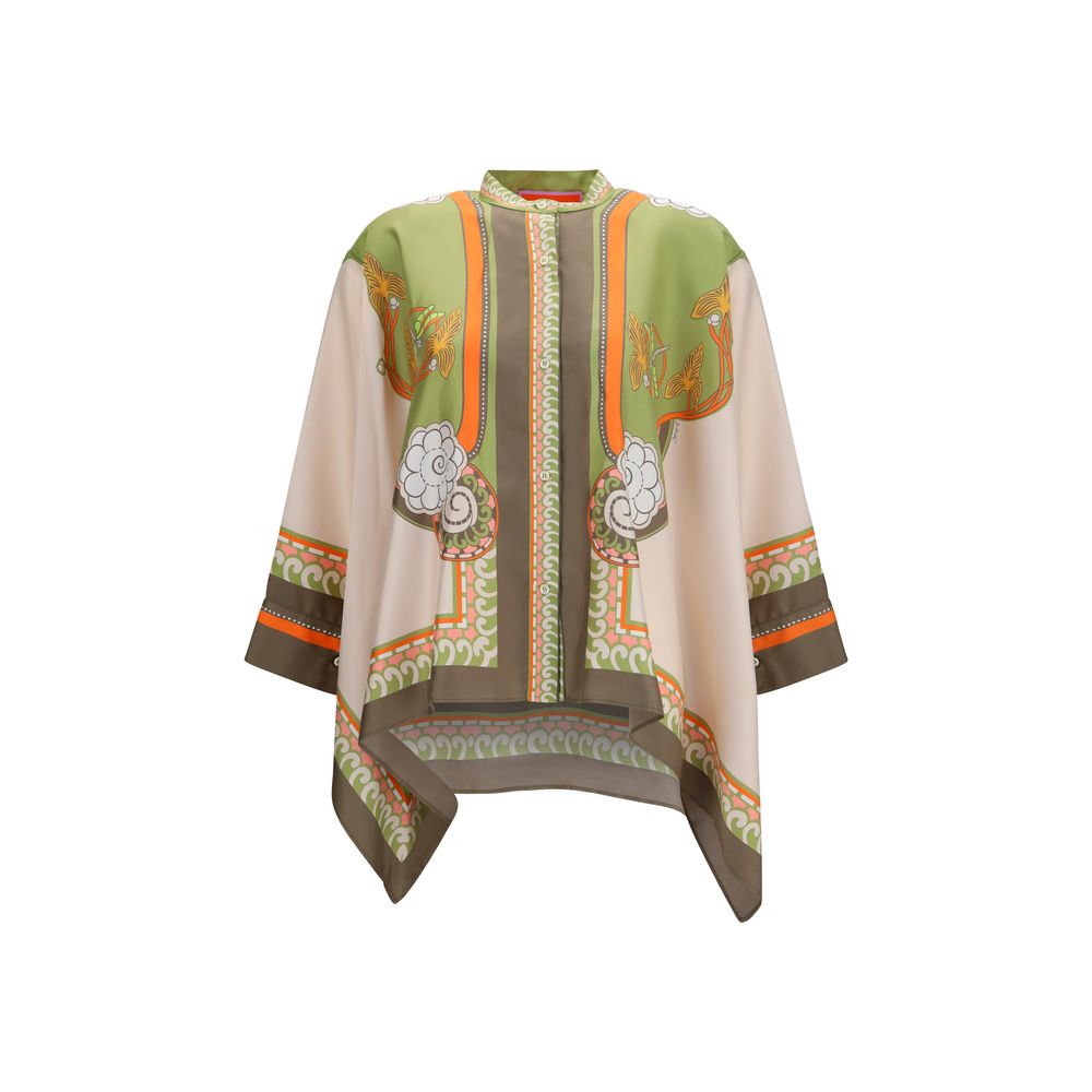 La Double J Multicolor Silk Shirt - Effortless Elegance in Silk