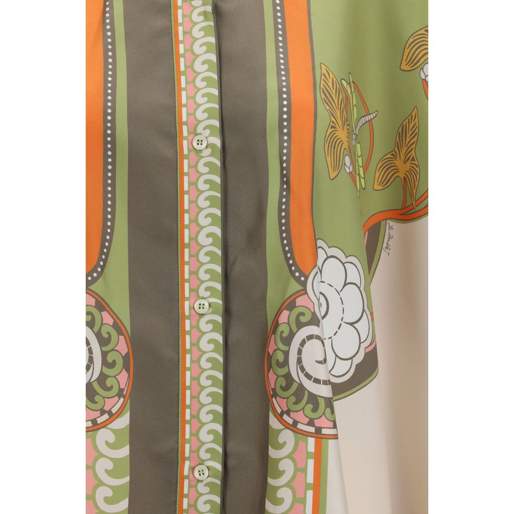 La Double J Multicolor Silk Shirt - Effortless Luxury Elegance