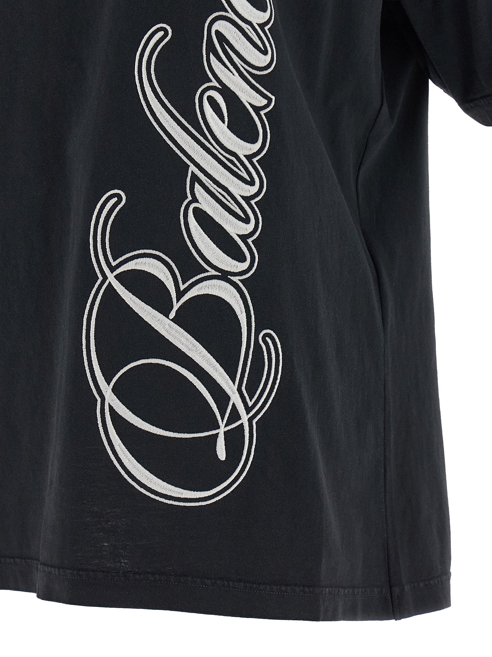 Balenciaga Black Cotton T-Shirt