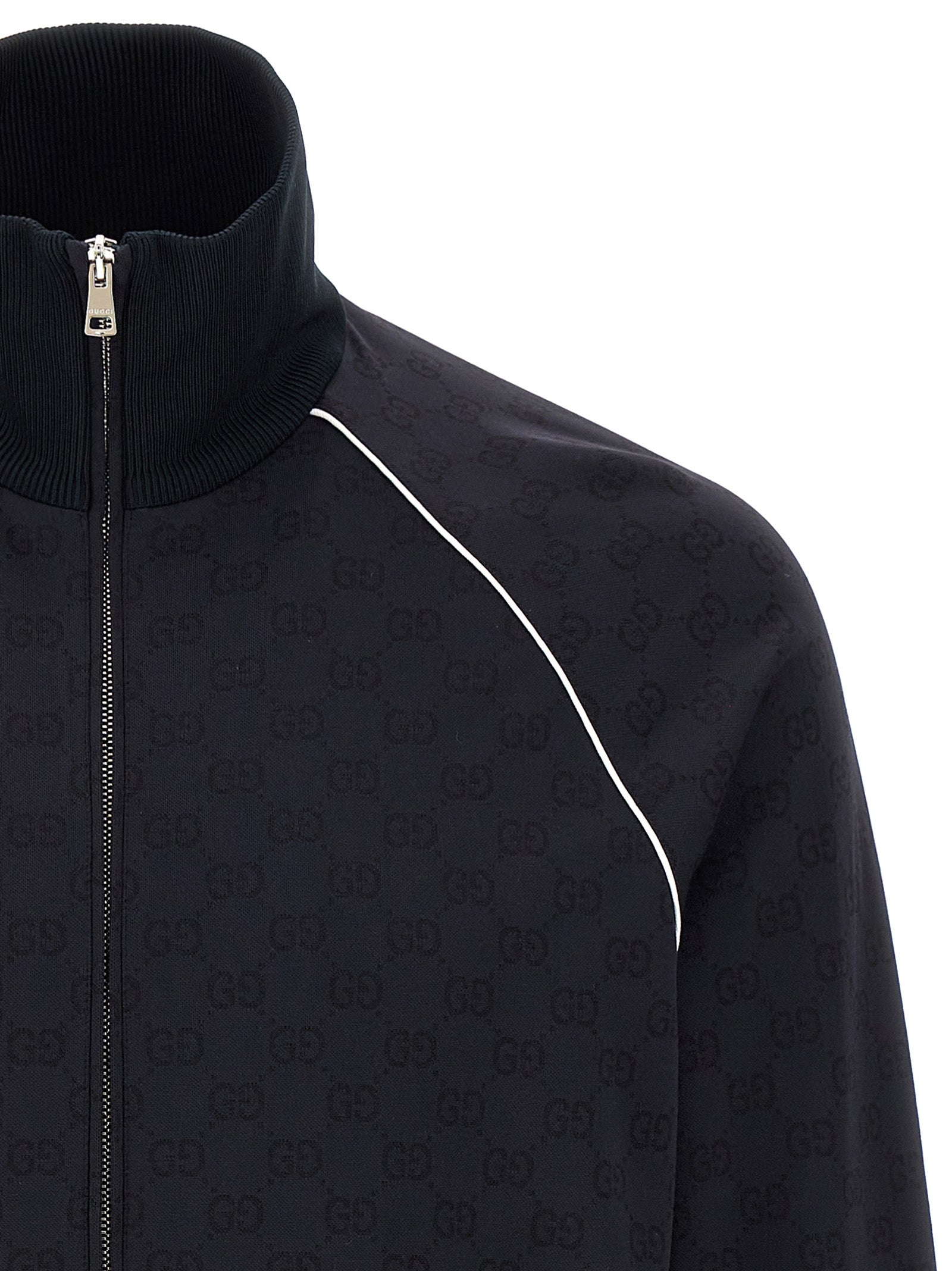 Indulge in the Gucci Blue Polyamide Sweatshirt, where exquisite craftsmanship meets luxurious comfort, perfect for elevating your sophisticated style.