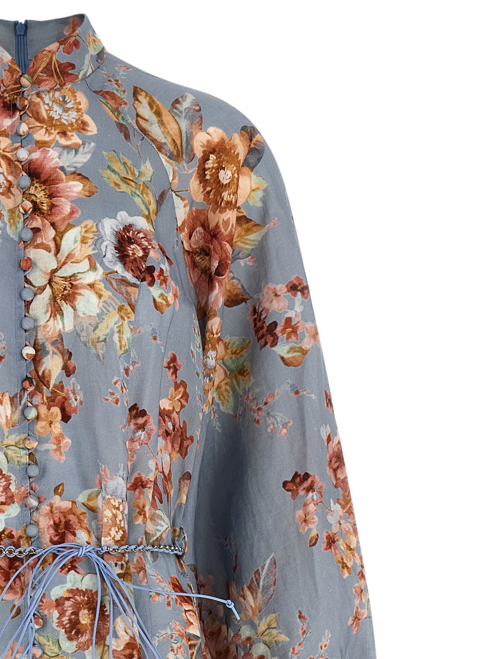 Zimmermann Blue Linen Long Dress