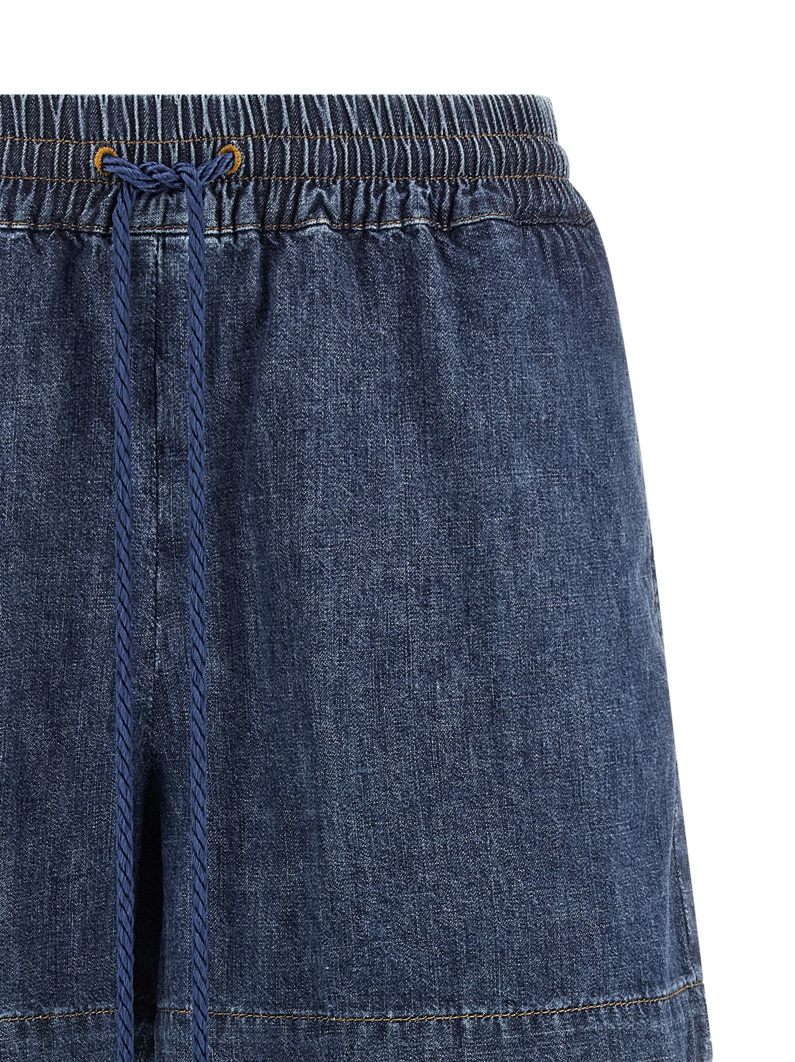 Elevate your wardrobe with Valentino Garavani's Blue Cotton Bermuda Shorts, a timeless blend of Italian craftsmanship and luxurious comfort, perfect for any occasion.