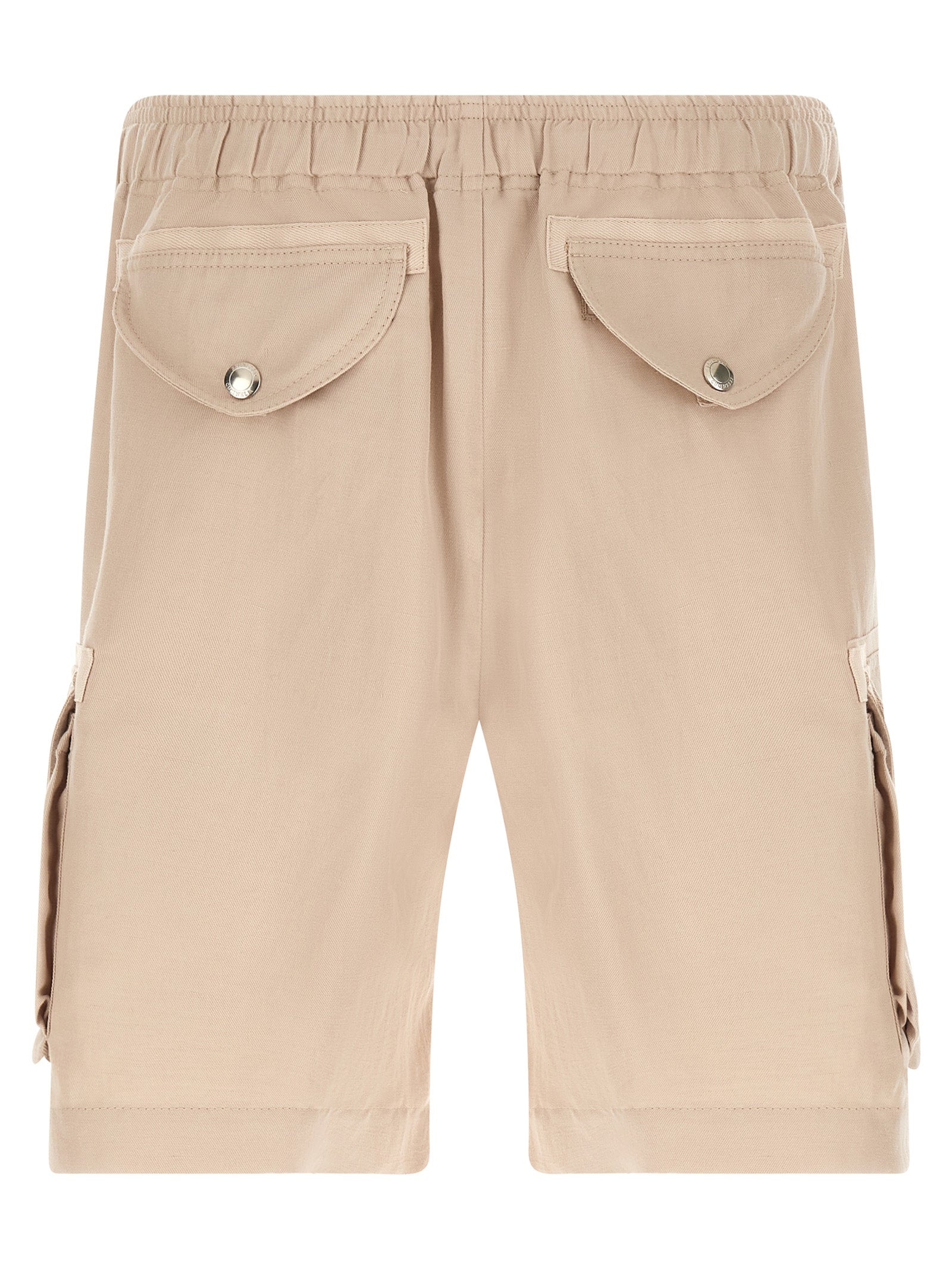 Elevate your summer wardrobe with Brunello Cucinelli's Beige Linen Bermuda Shorts, a luxurious blend of linen and cotton, embodying timeless elegance and effortless sophistication.