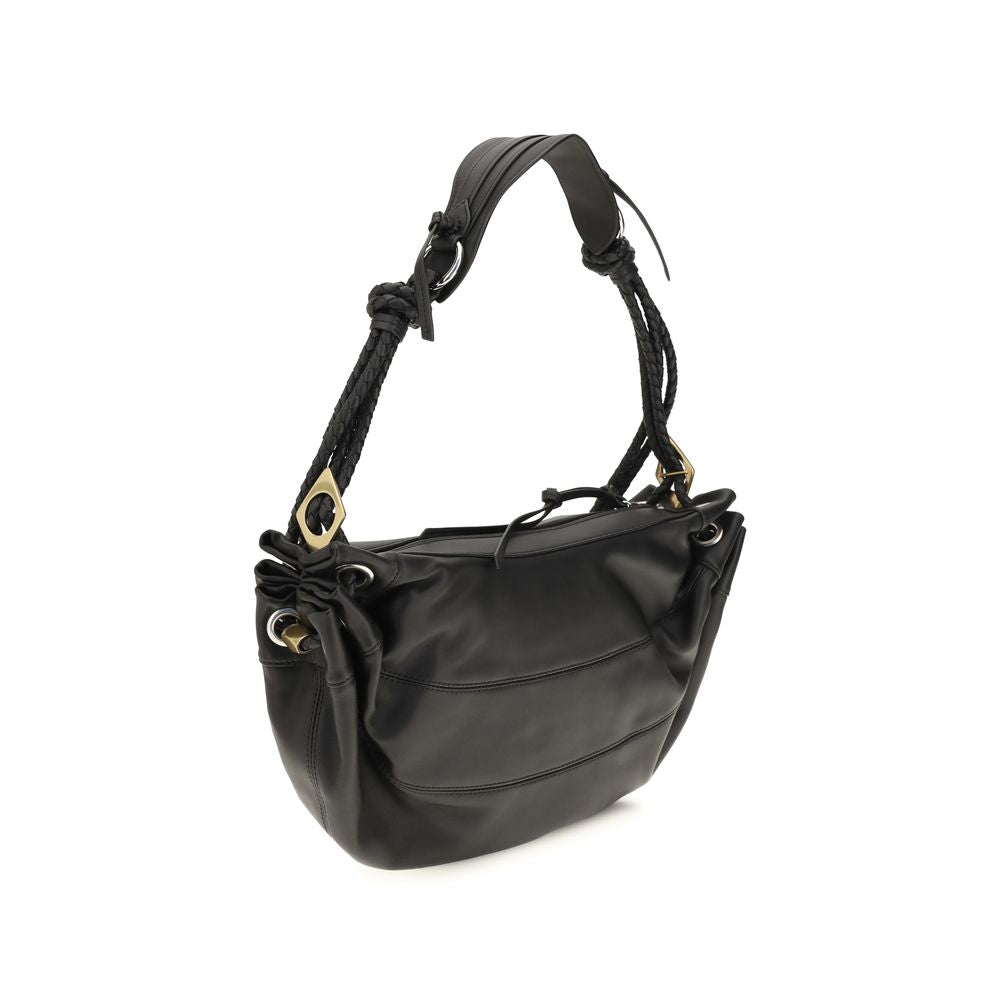Discover the exquisite Isabel Marant Black Lamb Ovis Aries Aries Shoulder Bag, a sophisticated blend of luxury and artistry, perfect for the discerning fashionista.