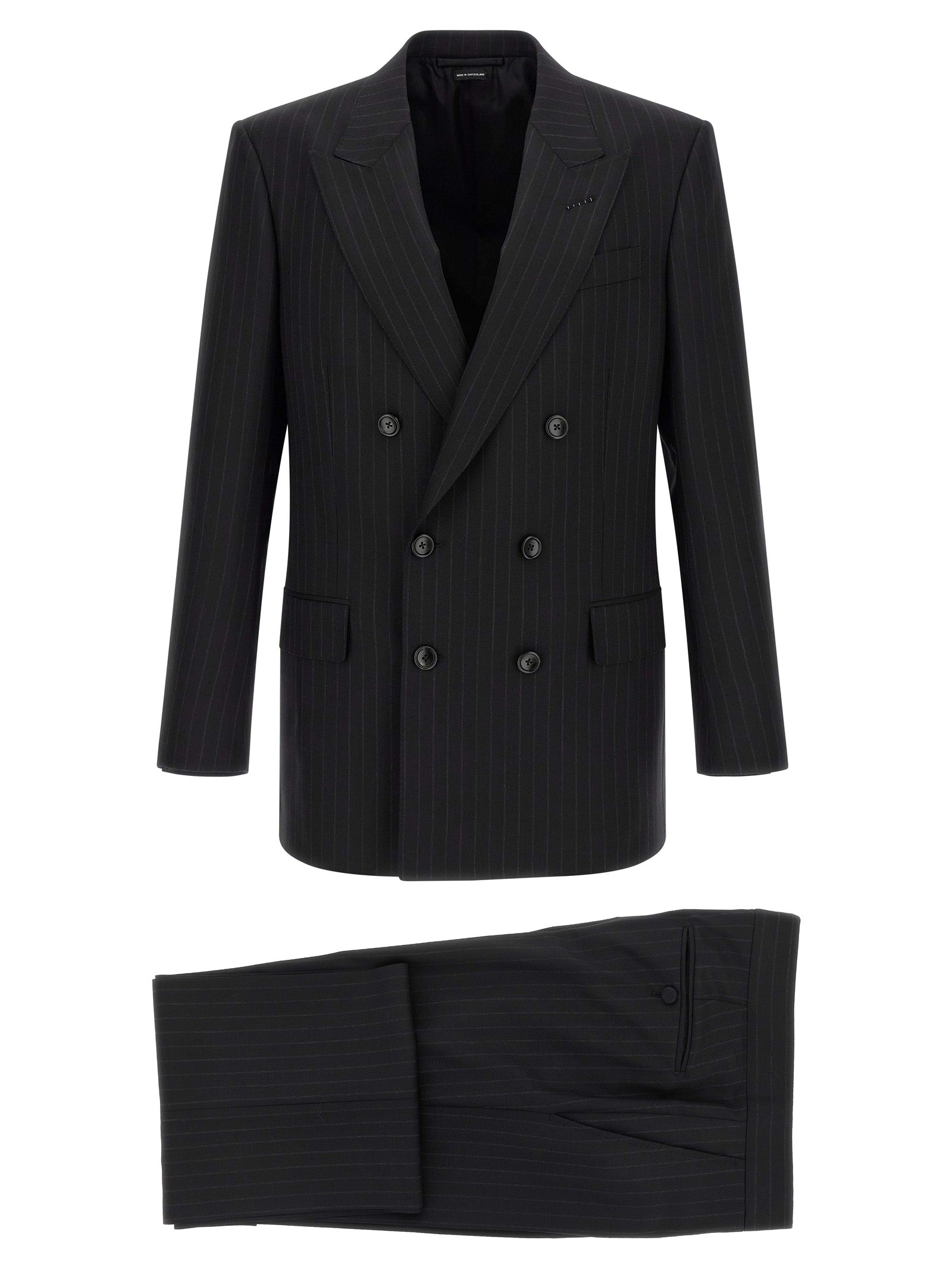 Tom Ford Black Wool Two-Piece Suit - Timeless Elegance Redefined
