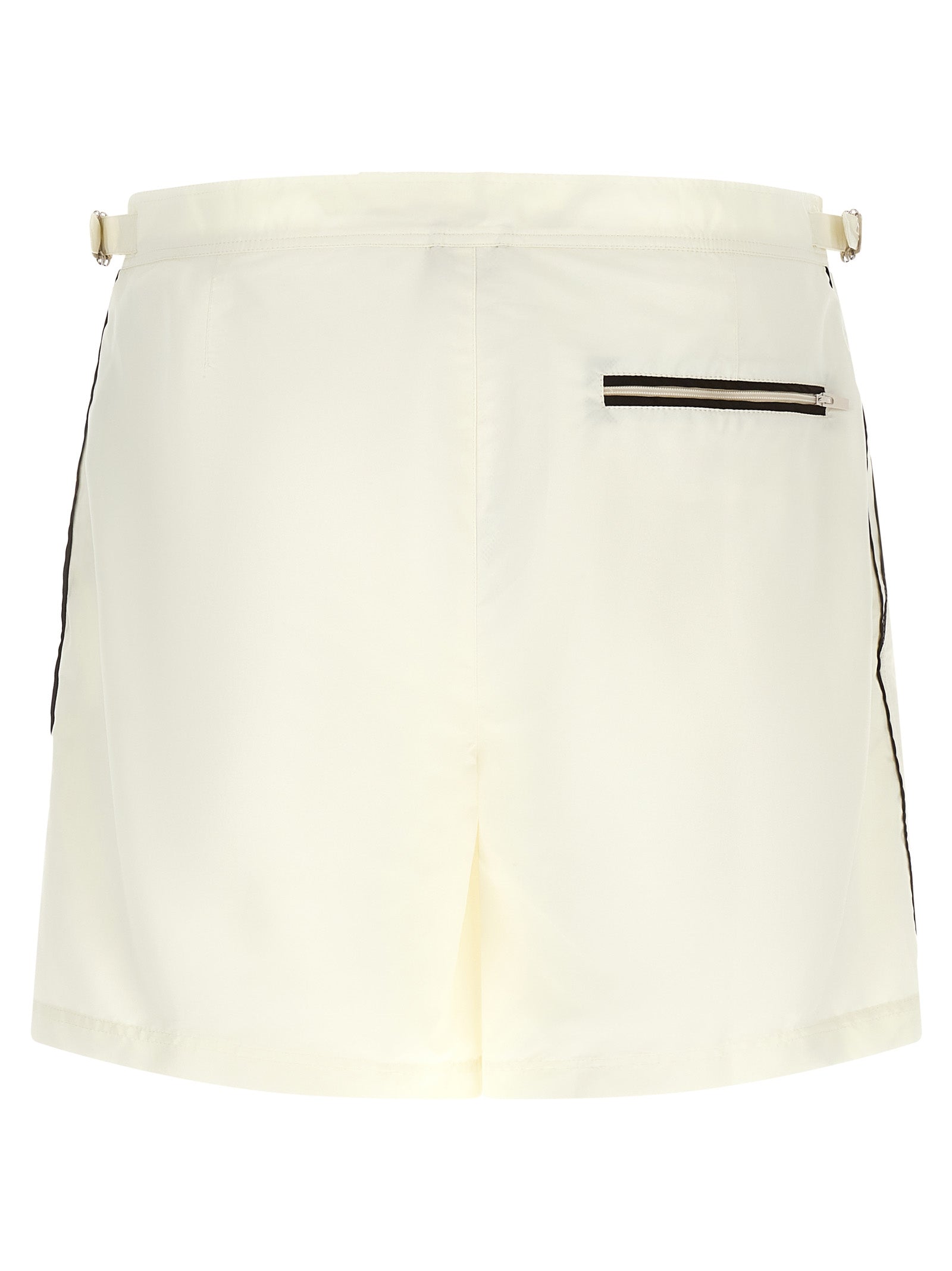Brunello Cucinelli Beige Polyester Swim Shorts