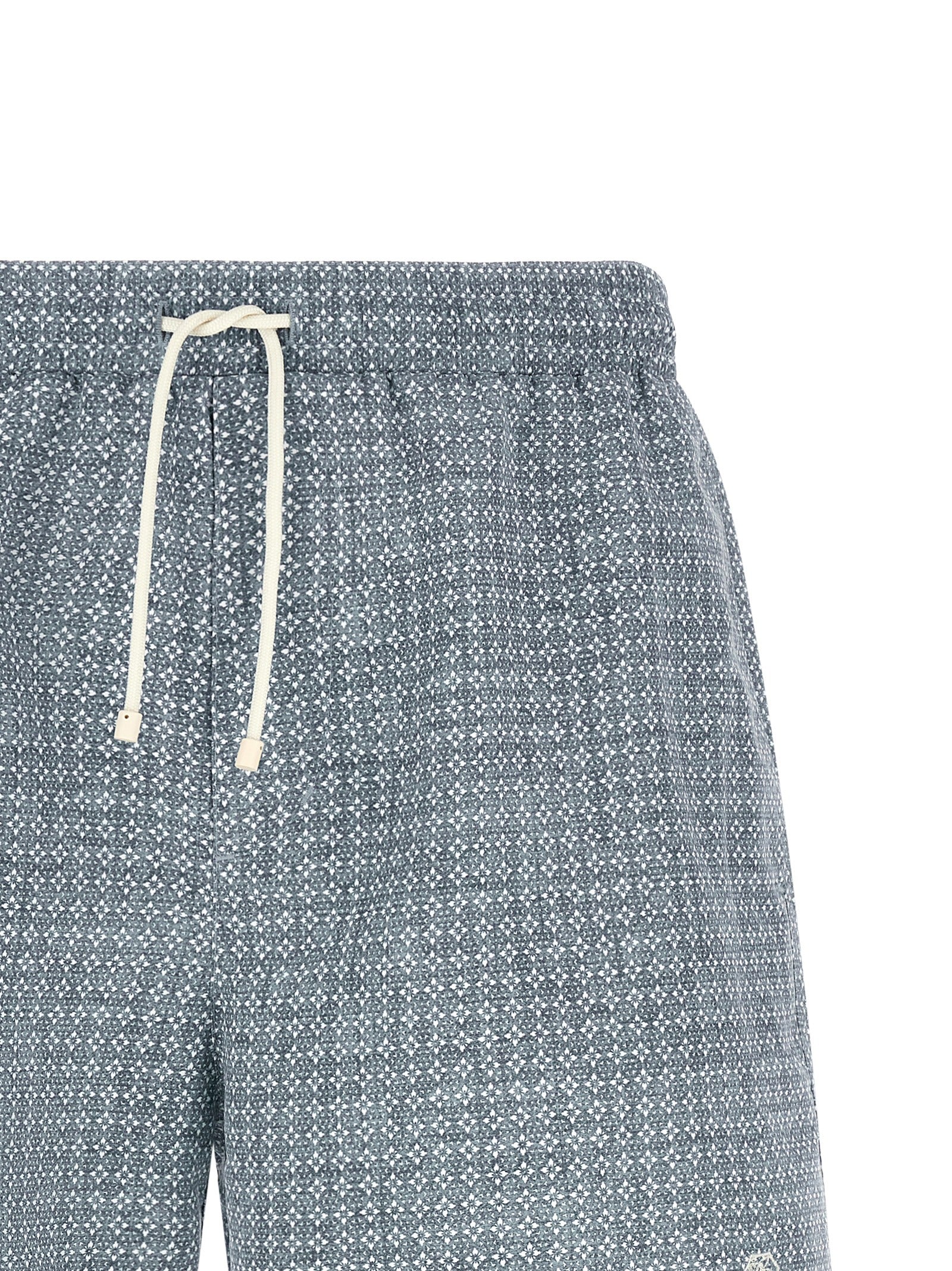 Brunello Cucinelli Blue Floral Swim Shorts - Effortless Luxury