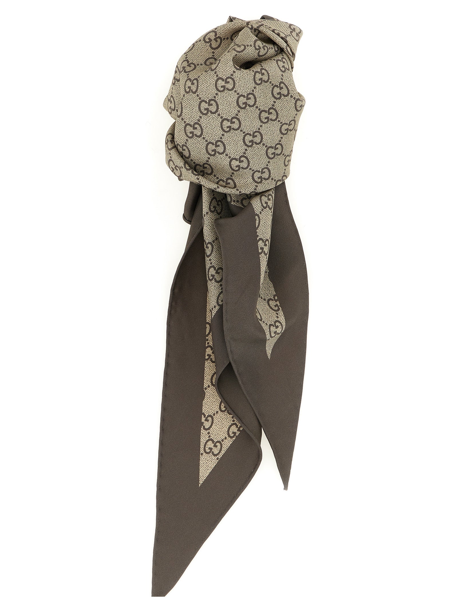 Gucci Beige Silk Foulard