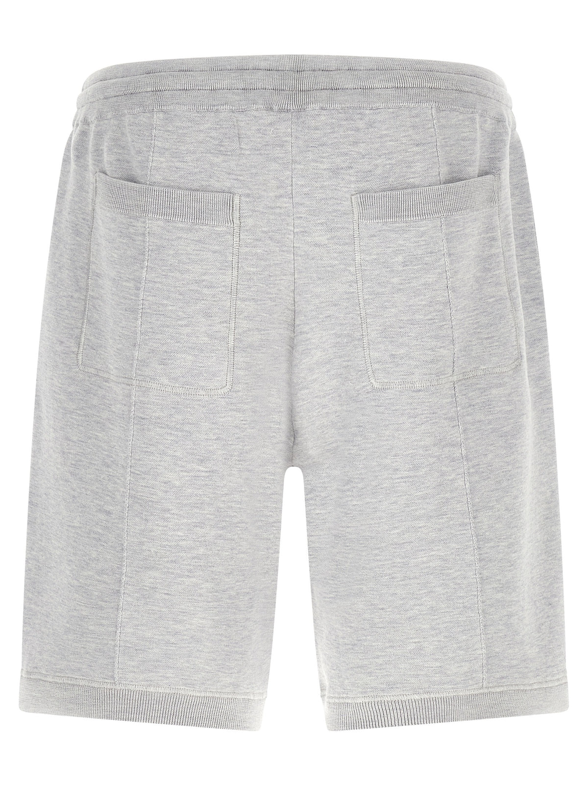 Brunello Cucinelli Gray Silk Bermuda Shorts - Timeless Luxury