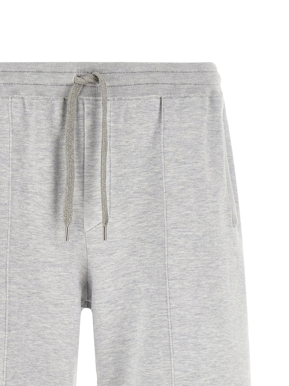 Brunello Cucinelli Gray Silk Bermuda Shorts - Timeless Luxury