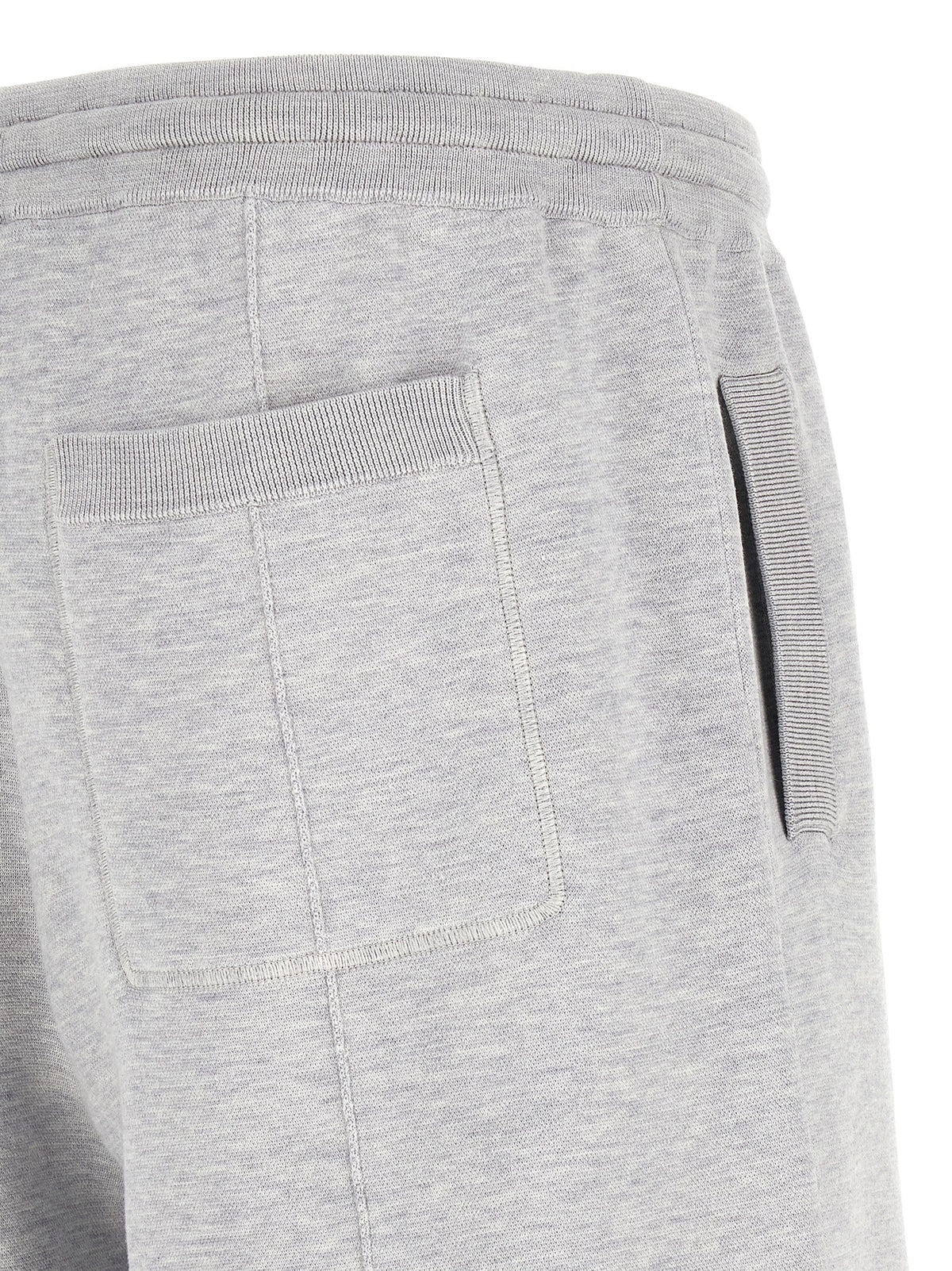 Brunello Cucinelli Gray Silk Bermuda Shorts - Luxury Elegance