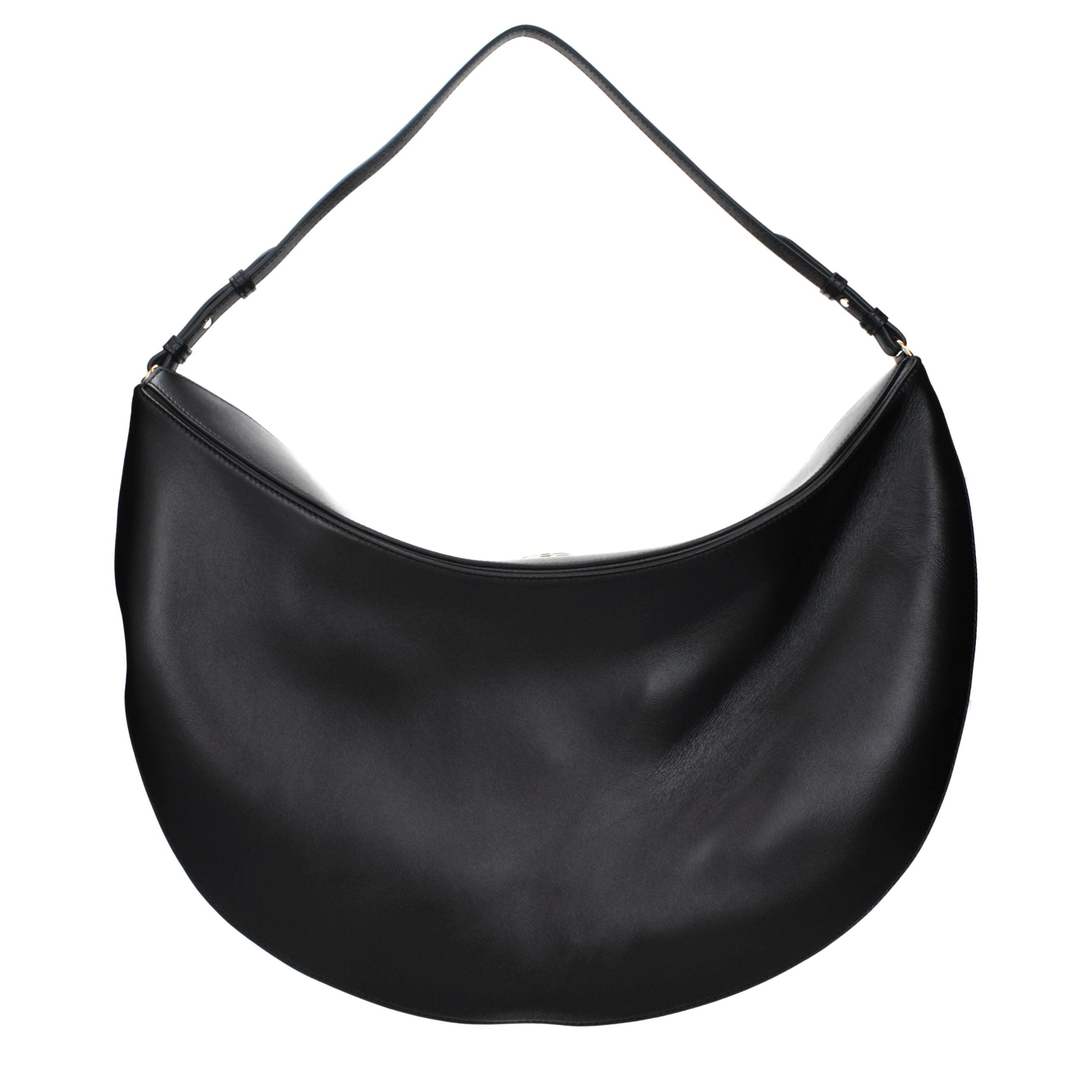 Elevate your style with the Jacquemus Black Leather Shoulder Bag, a masterpiece of exquisite craftsmanship and timeless elegance, perfect for any sophisticated ensemble.