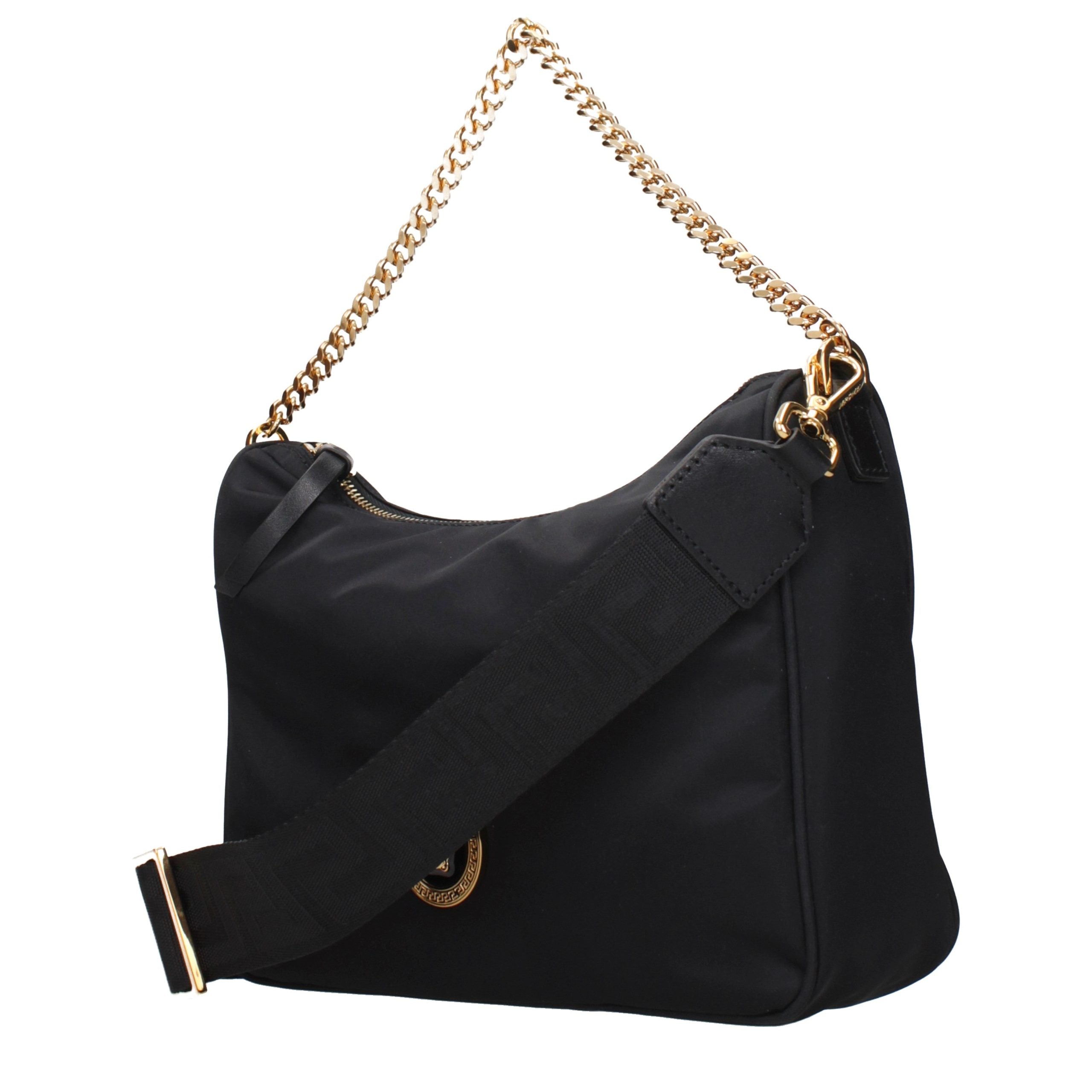 Versace Black Fabric Handbag - Elevate Your Luxury Style