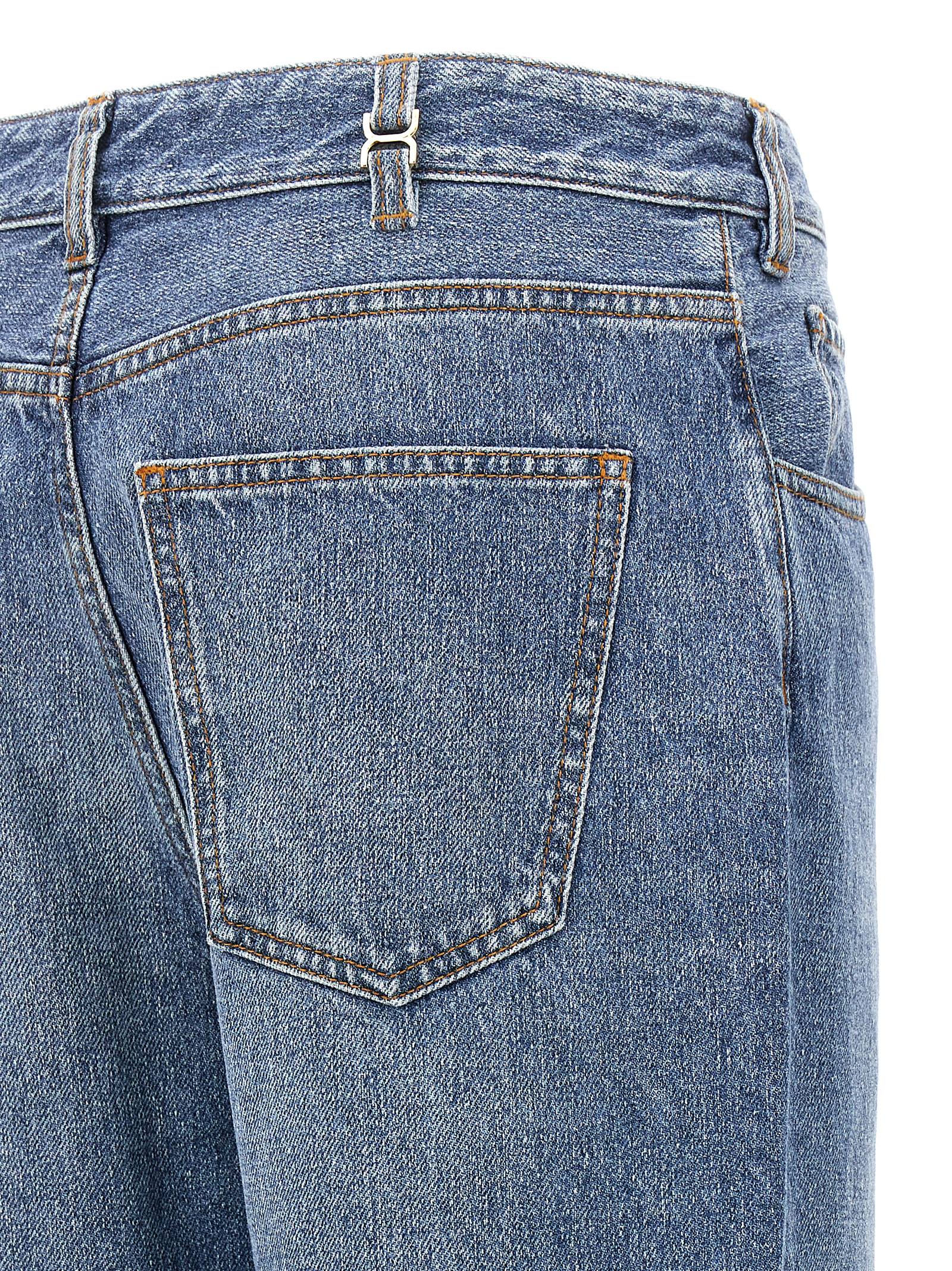 Chloé High-Waisted Light Blue Cotton Jeans - Timeless Elegance