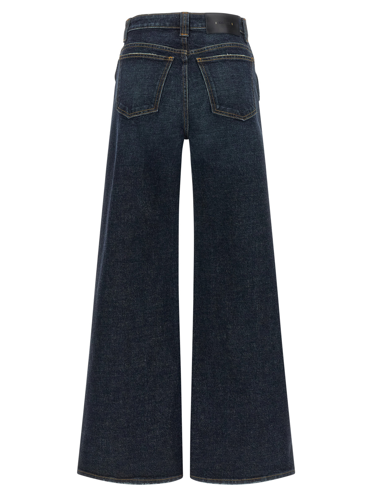 Elevate your wardrobe with Khaite Blue Cotton Flared Jeans, where exquisite craftsmanship meets luxurious comfort, perfect for the discerning fashion connoisseur.