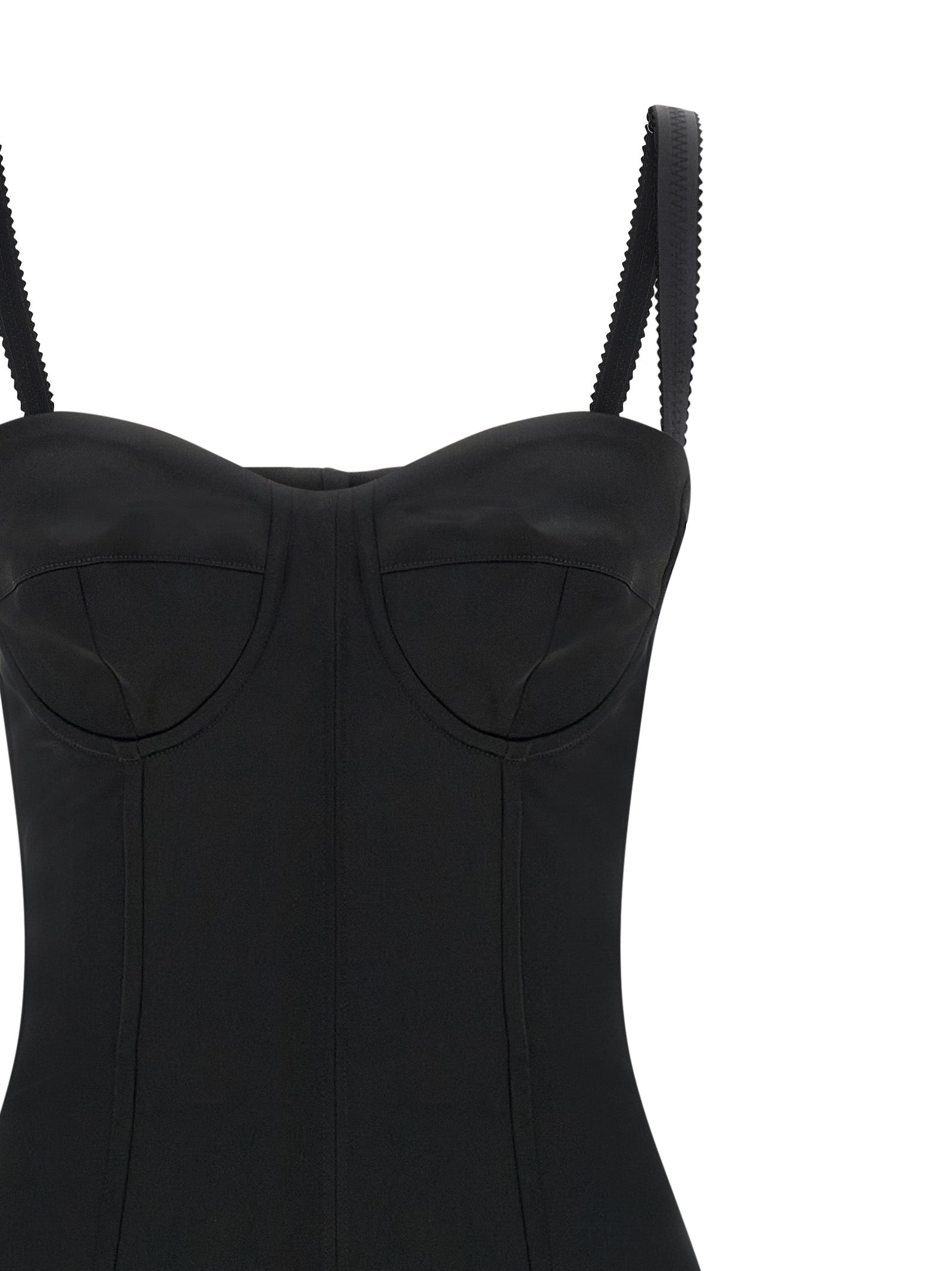Indulge in the exquisite allure of the Dolce & Gabbana Black Acetate Midi Dress, a masterpiece of luxurious satin and meticulous craftsmanship, perfect for unforgettable evenings.
