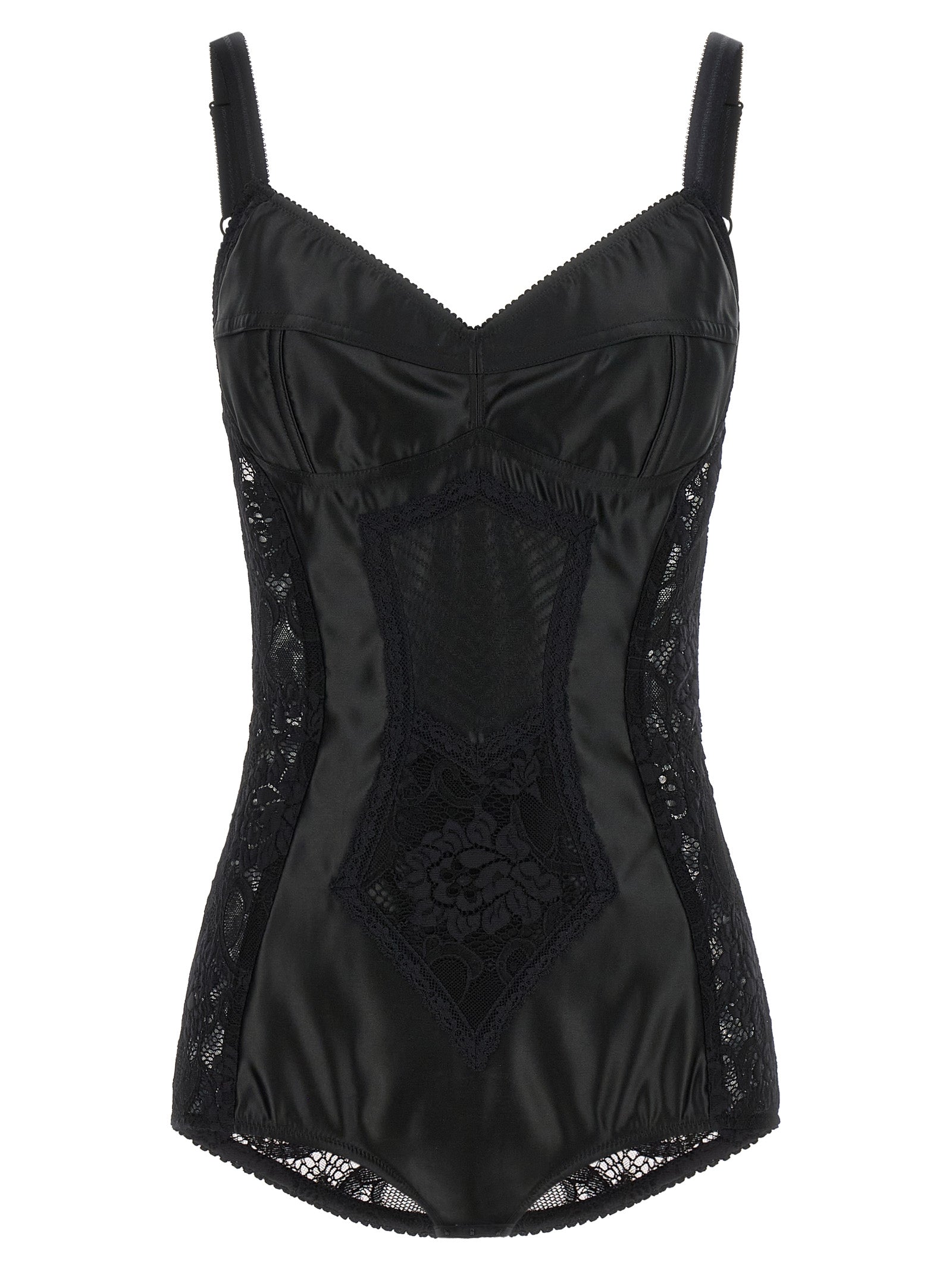 Dolce & Gabbana Black Polyamide Bodysuit - Exquisite Luxury Fashion