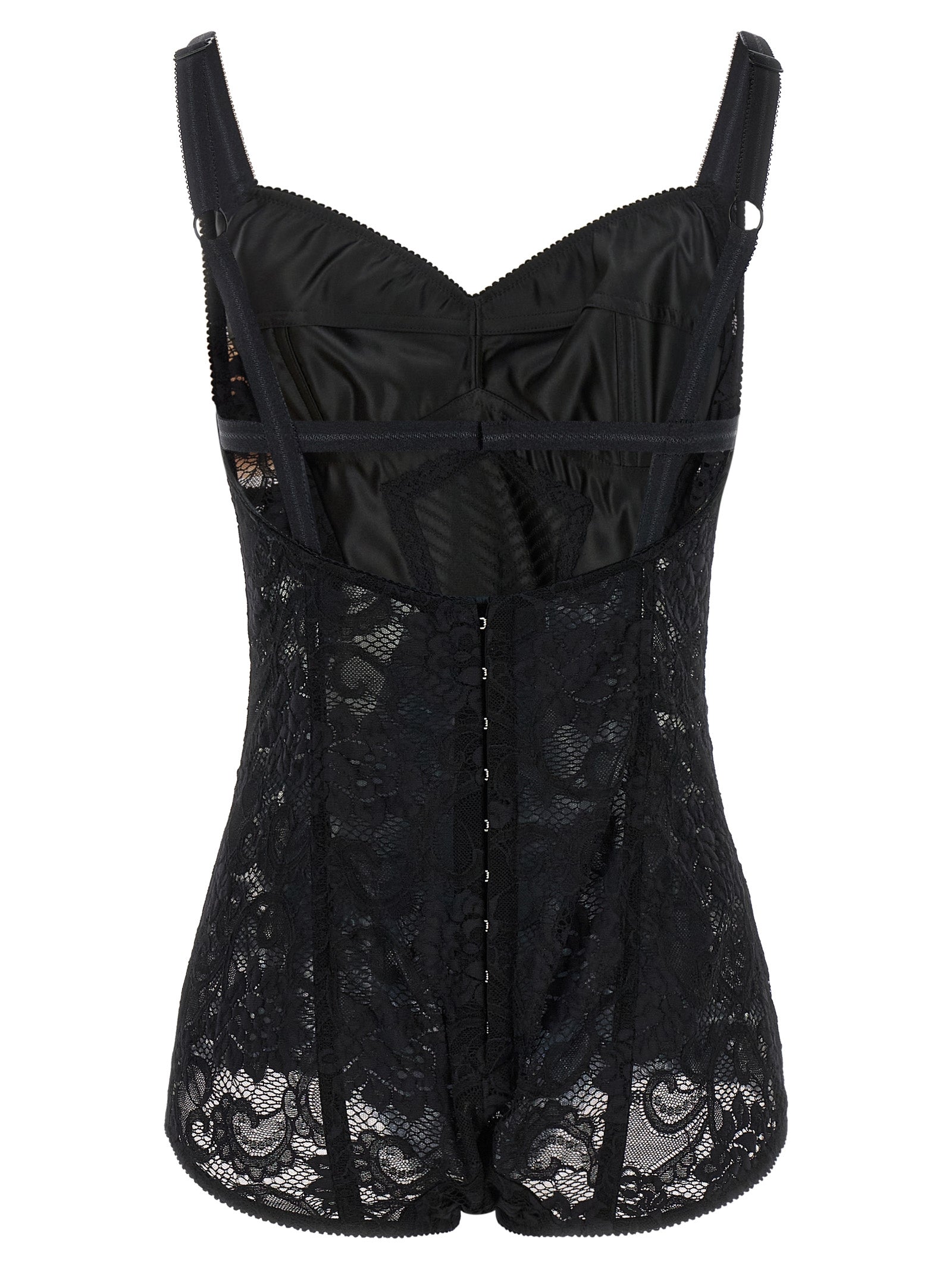 Dolce & Gabbana Black Polyamide Bodysuit - Exquisite Luxury Wear