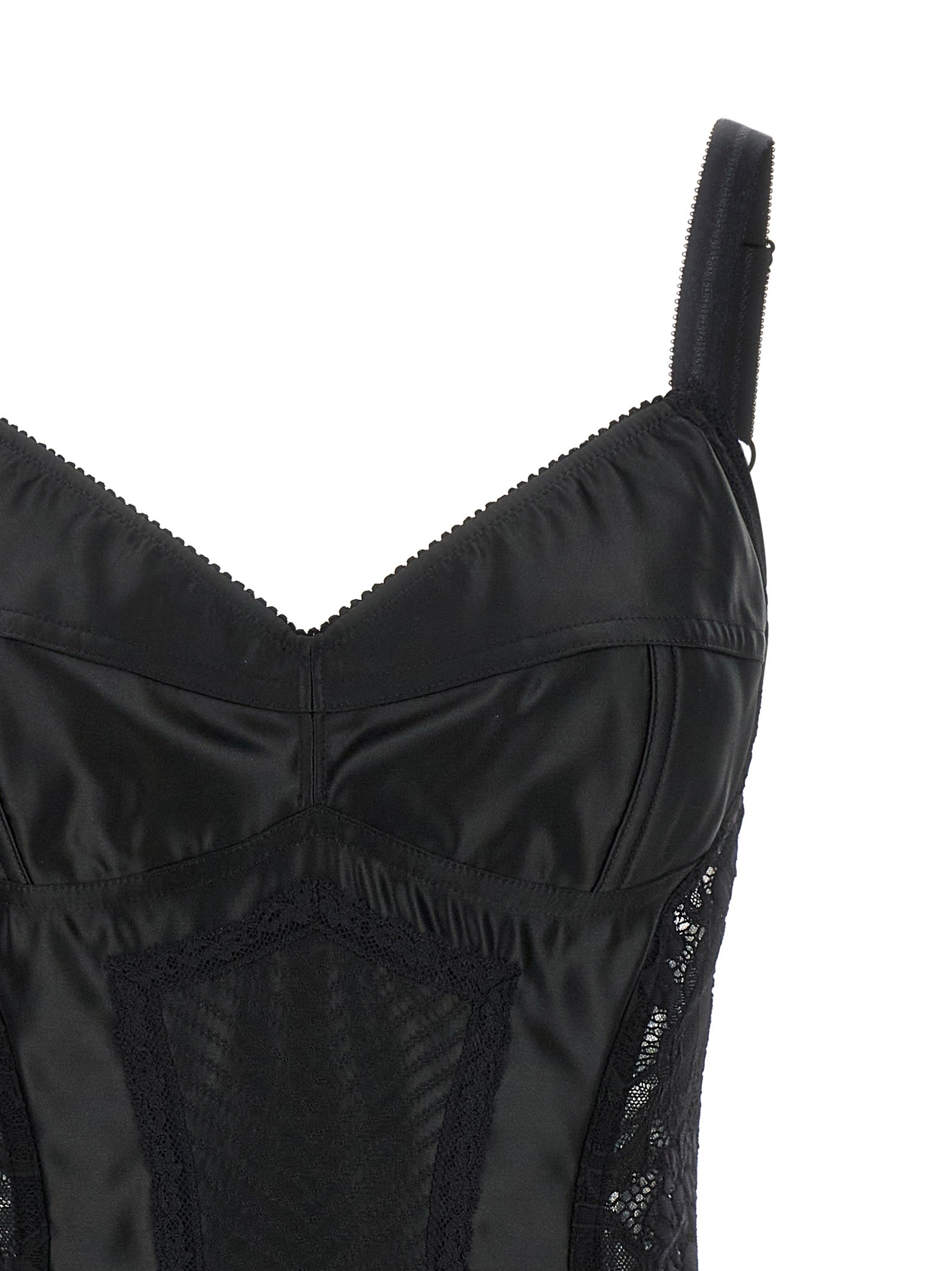 Dolce & Gabbana Black Polyamide Bodysuit - Exquisite Luxury Fashion