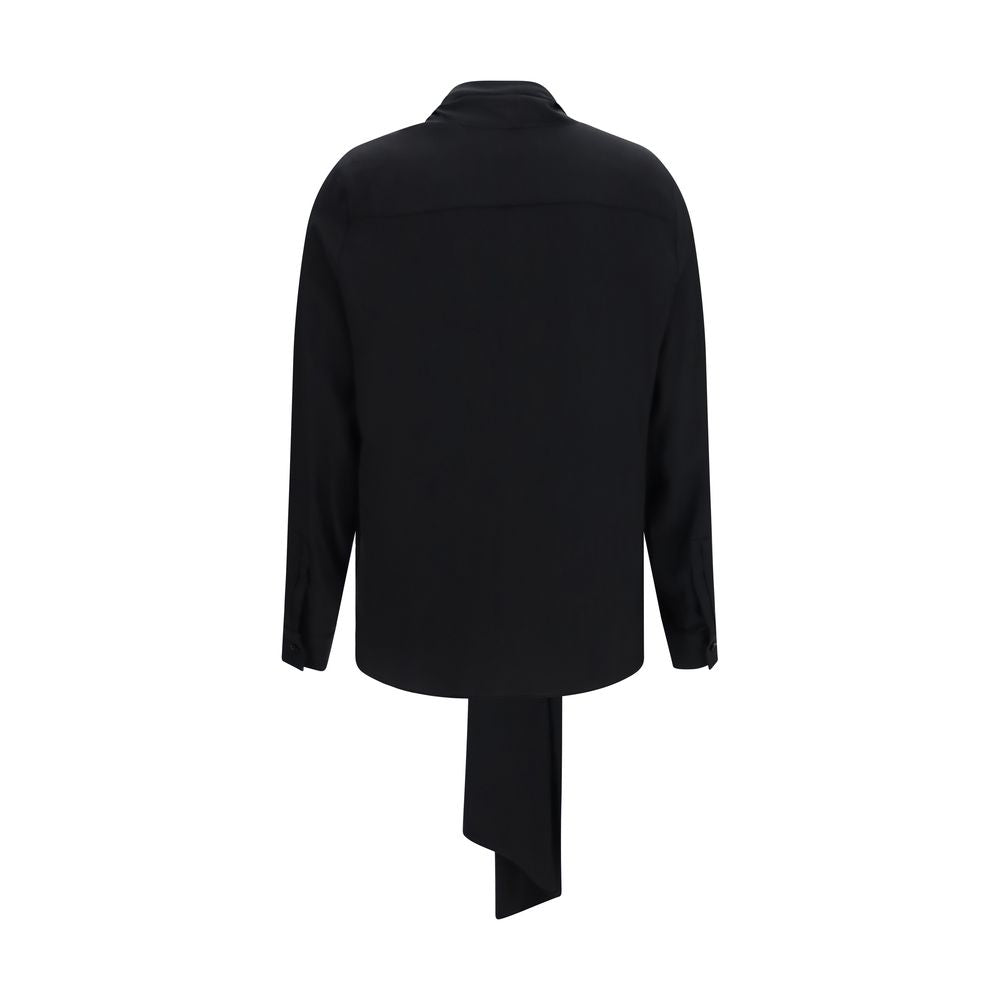 Discover the Burberry Black Silk Blouse, a masterpiece of 100% silk from the AW26 collection, embodying timeless elegance and exquisite craftsmanship for the discerning individual.