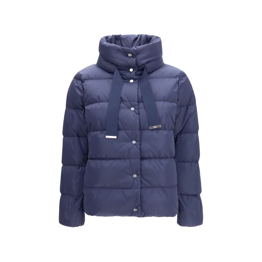 Herno Blue Full-Length Jacket - Timeless Luxury Redefined