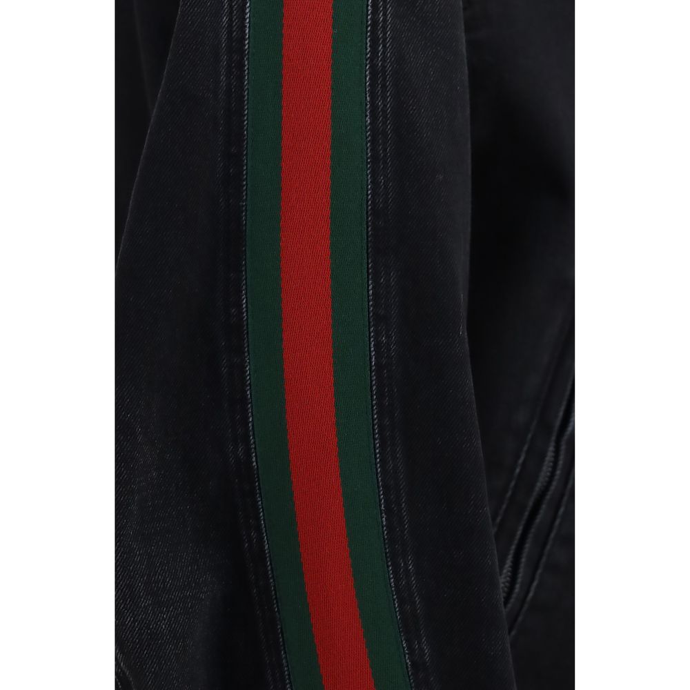 Gucci Black Cotton Biker Jacket - Timeless Luxury Redefined