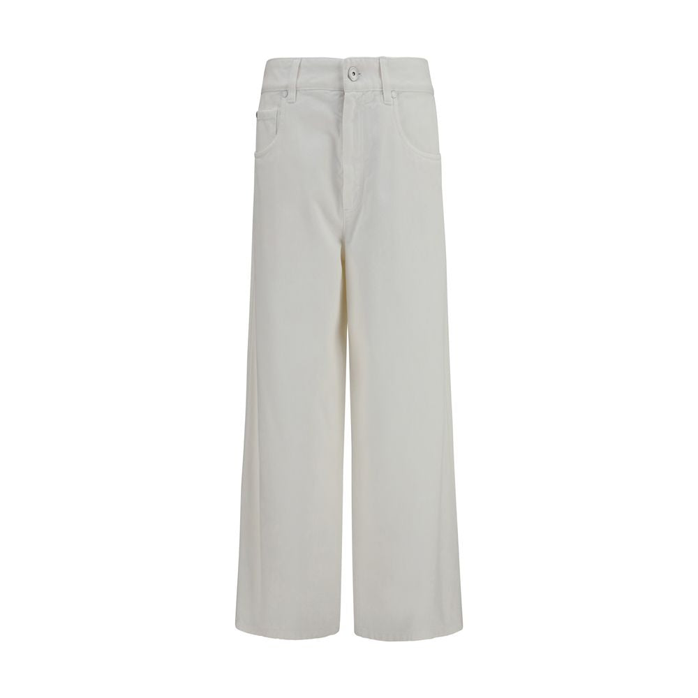 Brunello Cucinelli High-Rise Palazzo Jeans - Timeless Luxury
