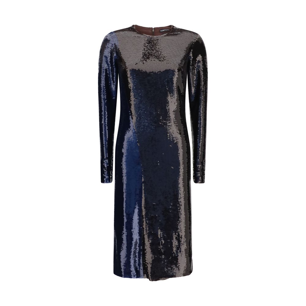 Elevate your elegance with the Tom Ford Blue Polyamide Cocktail Dress, a masterpiece of luxurious craftsmanship, designed for those who embody sophistication and allure.