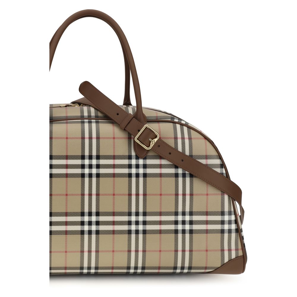 Burberry Beige Cotton Shoulder Bag - Luxury Travel Redefined