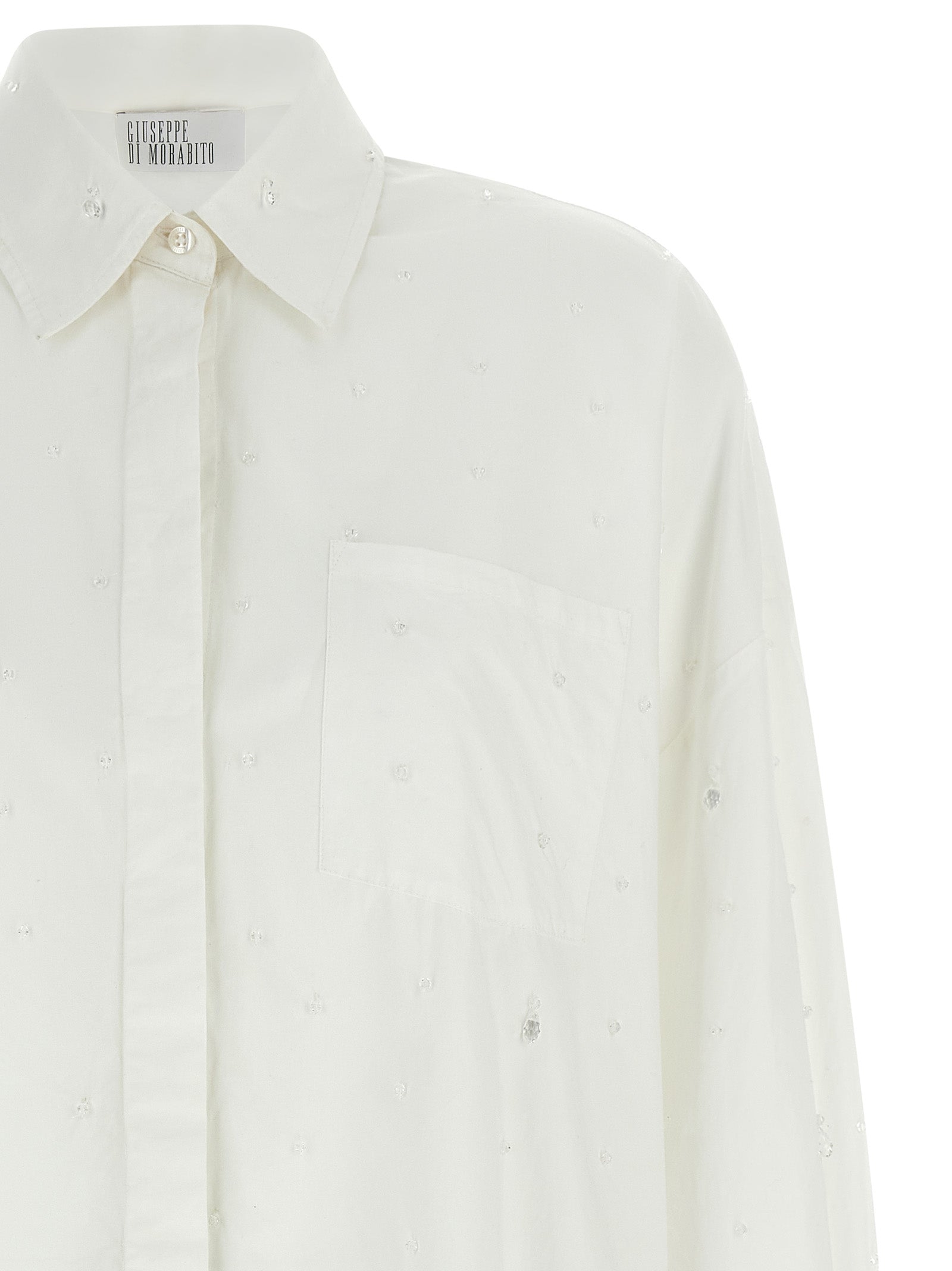 Giuseppe Di Morabito White Cotton Blouse
