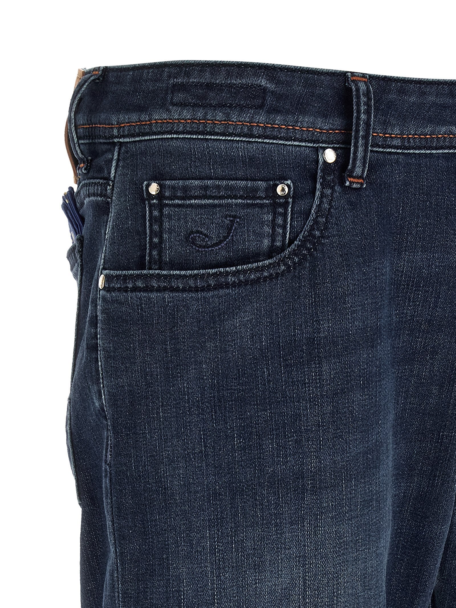 Elevate your wardrobe with Jacob Cohen's Blue Cotton Slim Fit Jeans, a luxurious blend of comfort and sophistication, crafted for the discerning individual.