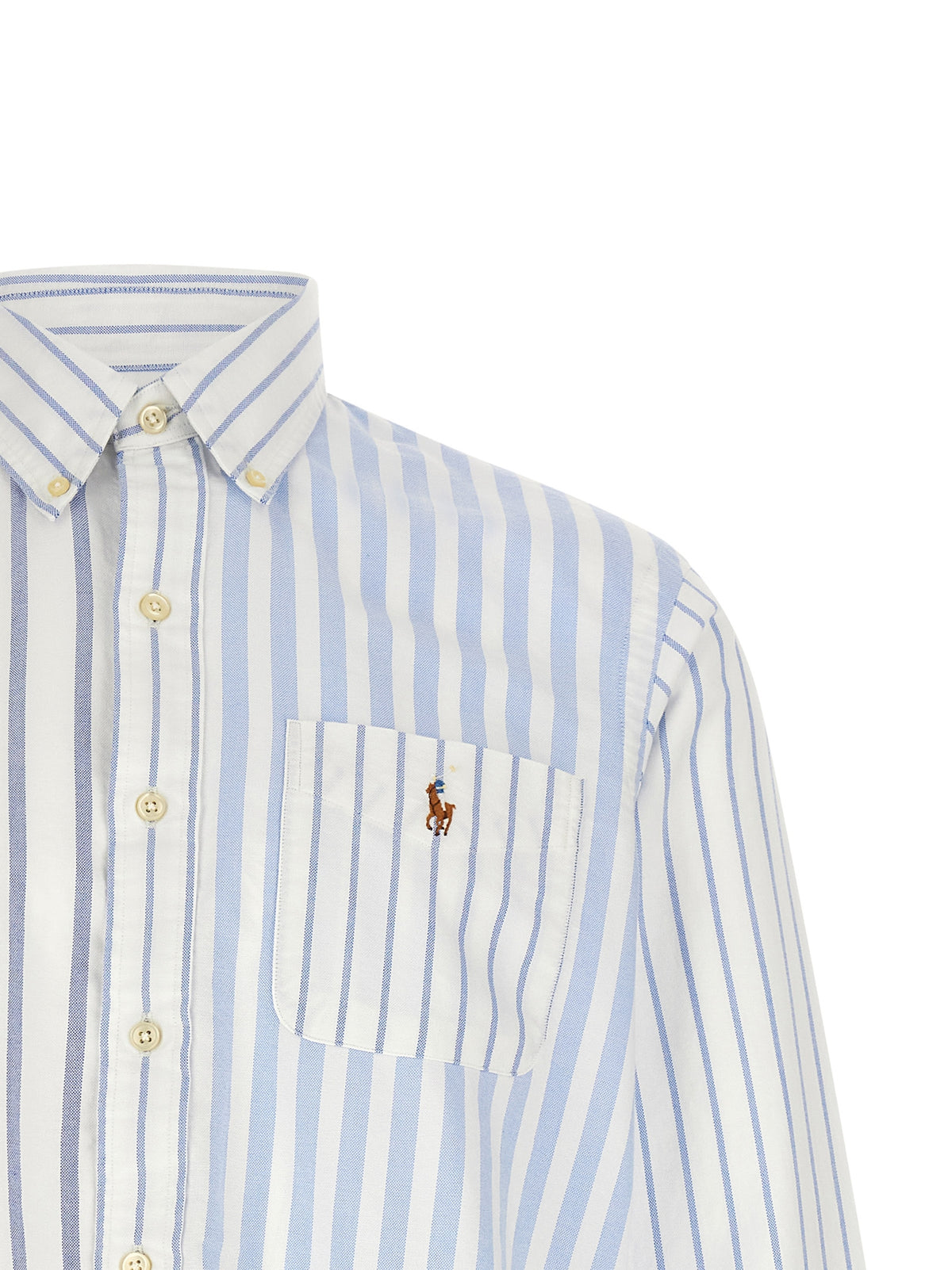 Polo Ralph Lauren Blue Cotton Blouse - Timeless Luxury Elegance