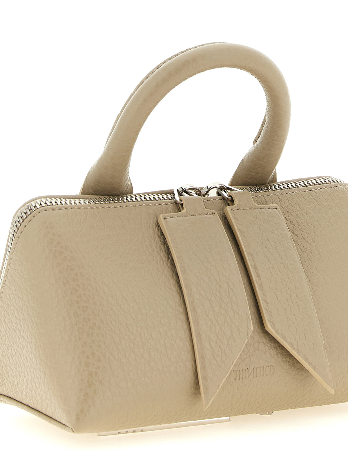 The Attico Beige Bovine Leather Handbag - Timeless Luxury Elegance