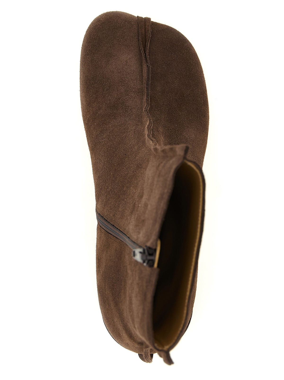 MM6 Maison Margiela Brown Cowhide Ankle Boots - Luxury Elegance
