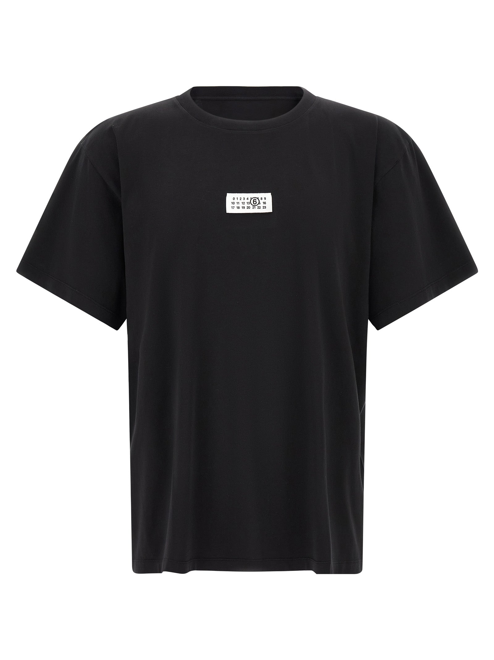 Discover the MM6 Maison Margiela Black Cotton T-Shirt, a luxurious blend of minimalist design and exquisite craftsmanship, perfect for the discerning individual.