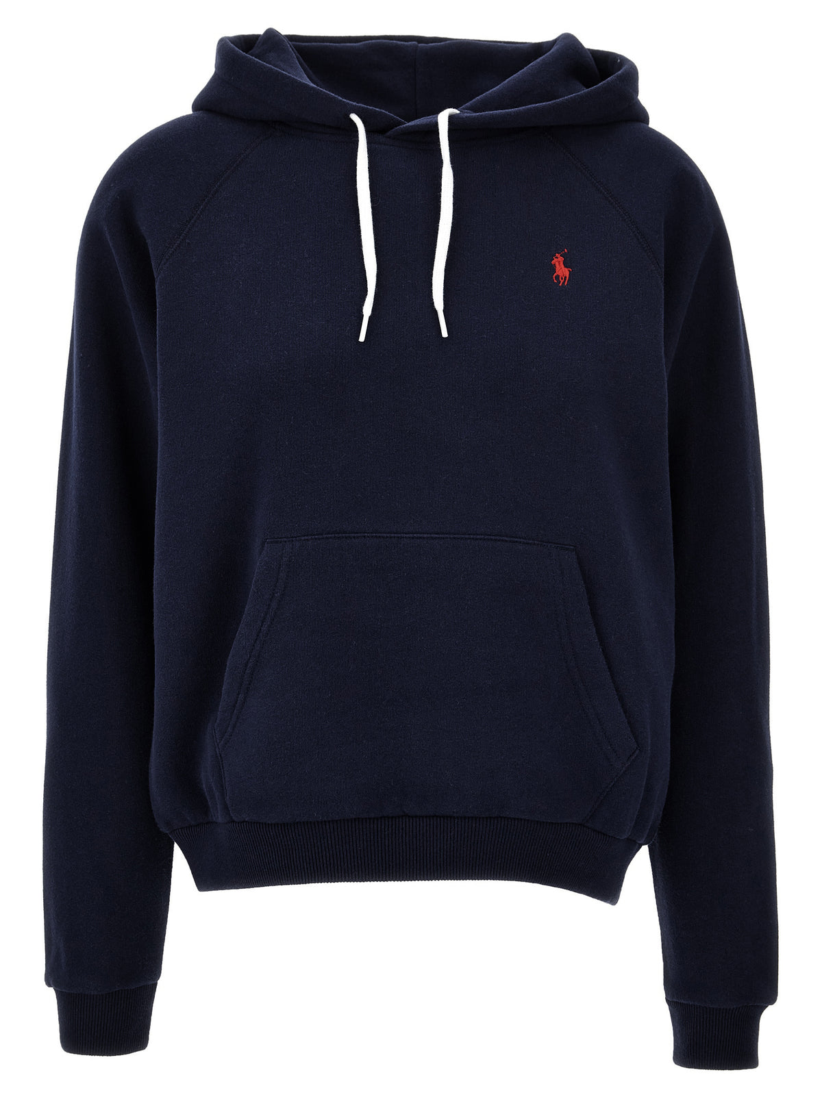 Elevate your wardrobe with the Polo Ralph Lauren Blue Cotton Hoodie, a luxurious blend of comfort and sophistication, perfect for the discerning individual.