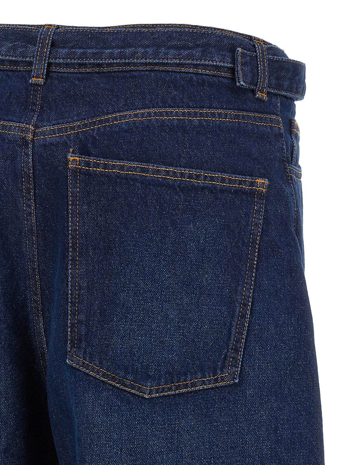 Twinset Blue Cotton High-Waisted Jean - Luxury Fashion Statement