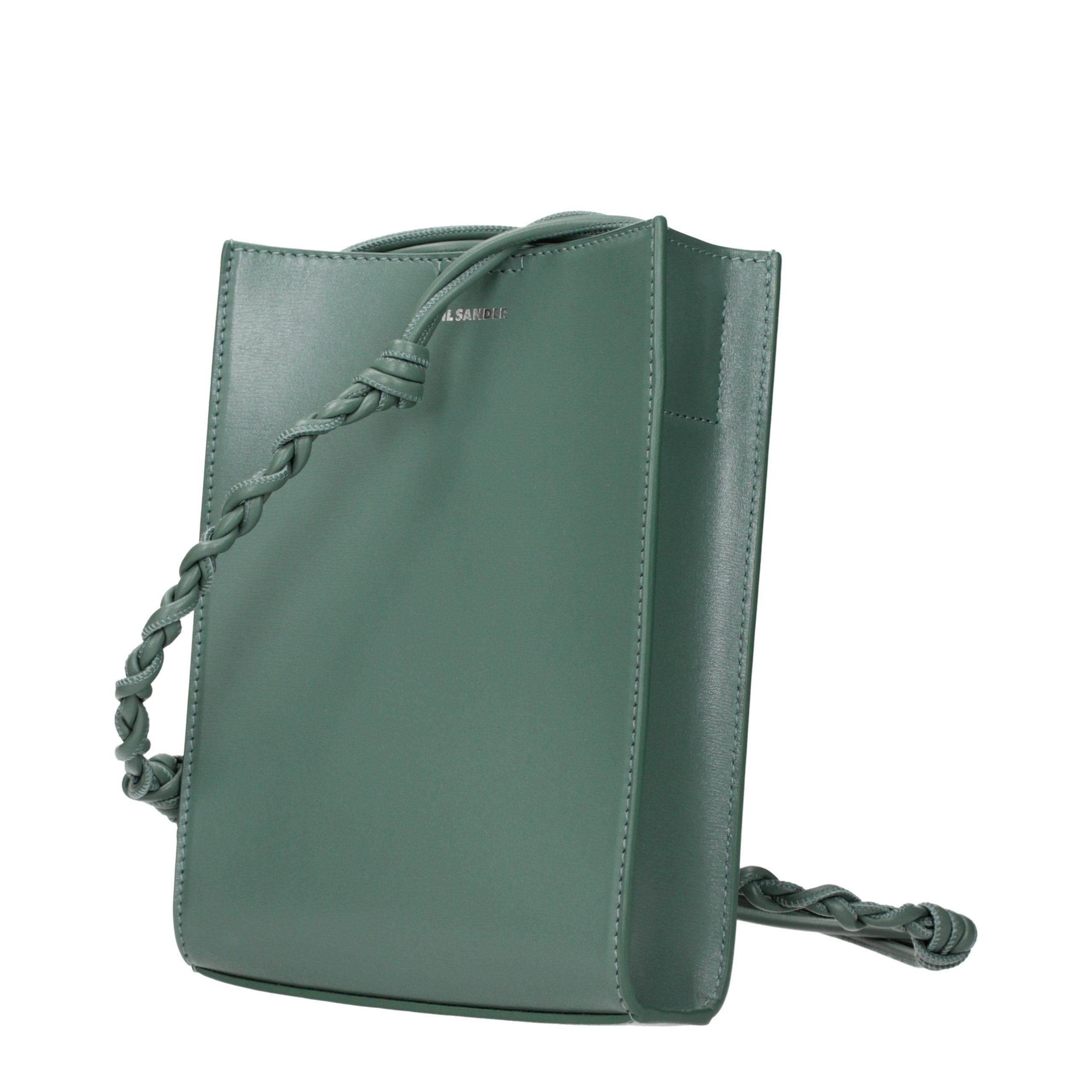 Discover the Jil Sander Green Leather Crossbody Bag, a masterpiece of exquisite craftsmanship and timeless elegance, perfect for those who embody sophistication.