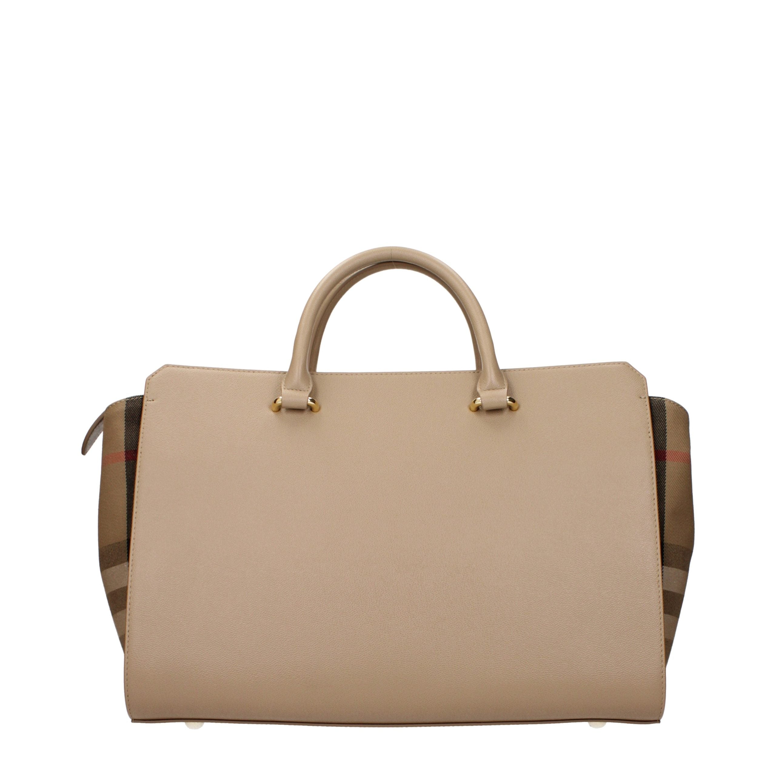 Experience the exquisite Burberry Beige Leather Handbag, a timeless luxury crafted for the discerning individual, embodying elegance and sophistication in every detail.